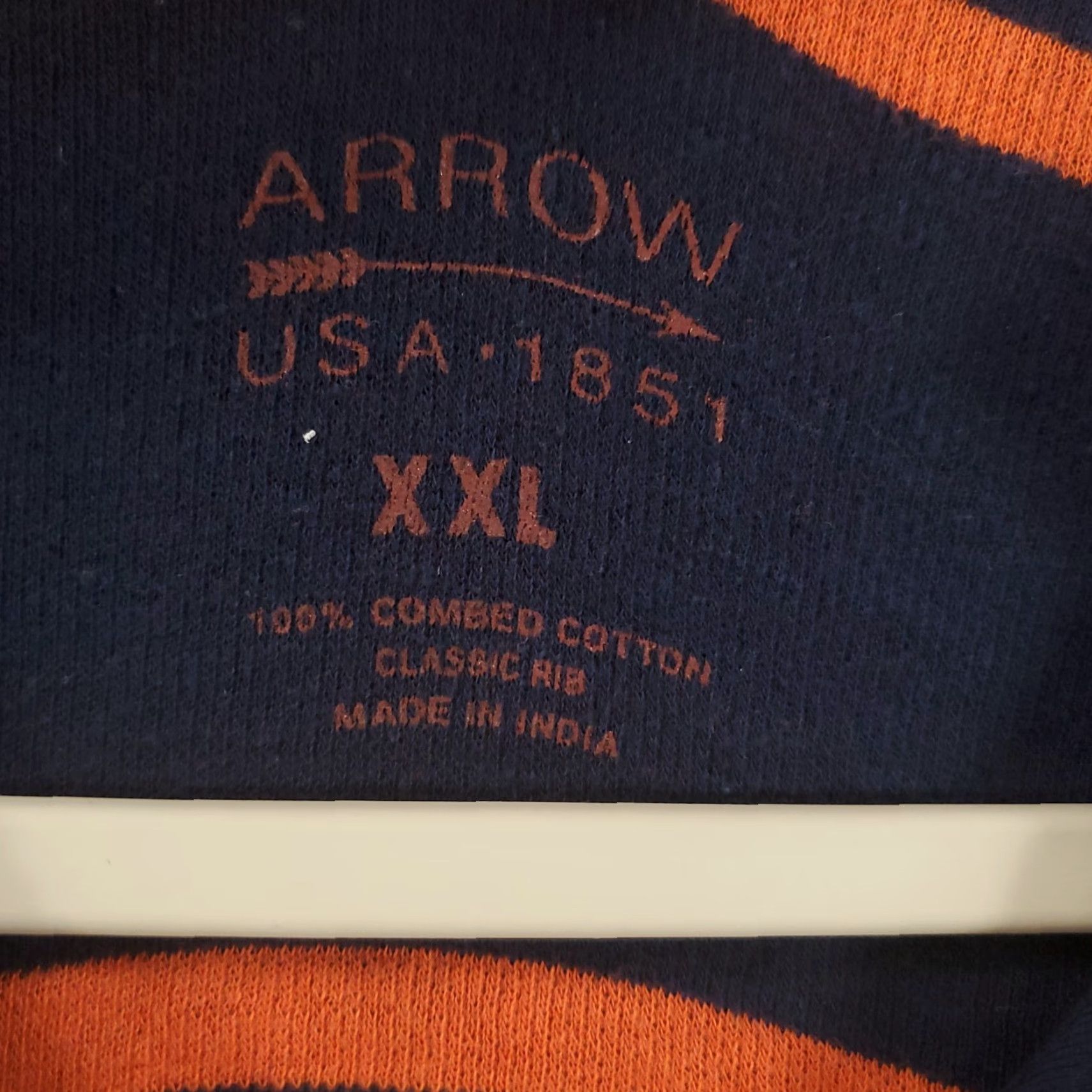 Arrow VINTAGE? No. New Mens Sweater Size XXL 1/4 Zip Pullover Combed Cotton 2XL Orange NWT Arrow Pullover Knit's Zip 1/4 Zip 2XL Orange Mens Shirt? Size US XXL / EU 58 / 5 - 4 Thumbnail