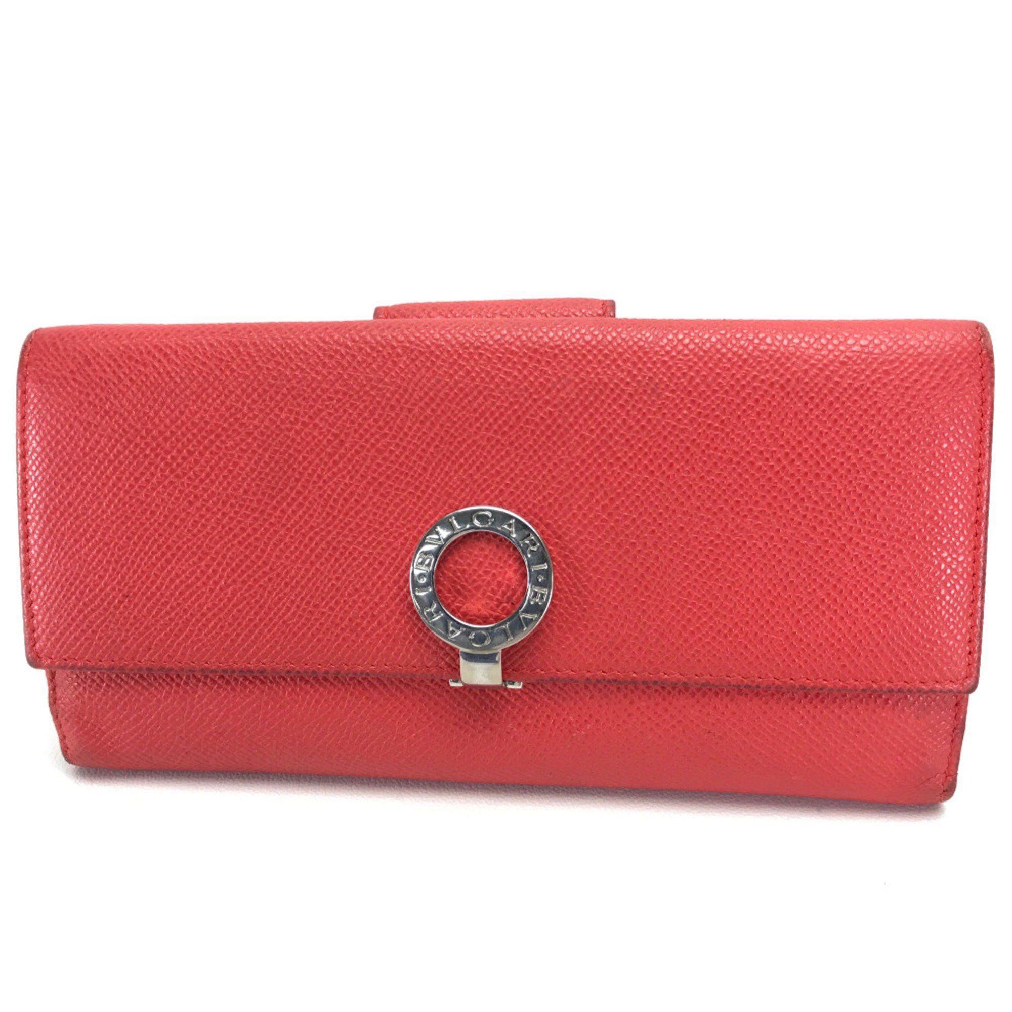 Bvlgari Bvlgari 33744 Bifold Long Wallet Long Wallet Red Size ONE SIZE - 1 Thumbnail