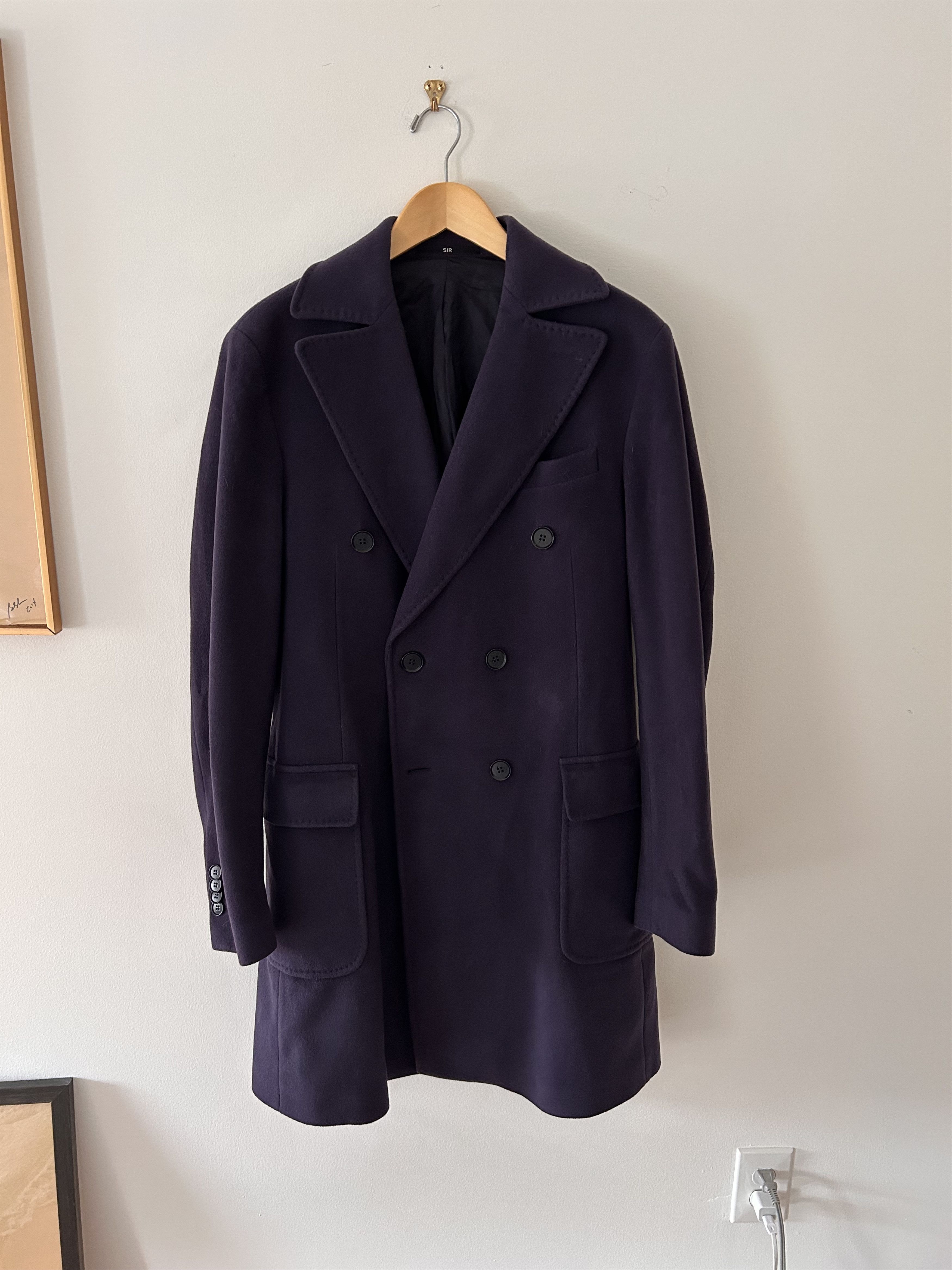 Oscar Jacobson Sir of Sweden navy polo coat Size US L / EU 52-54 / 3 - 1 Thumbnail