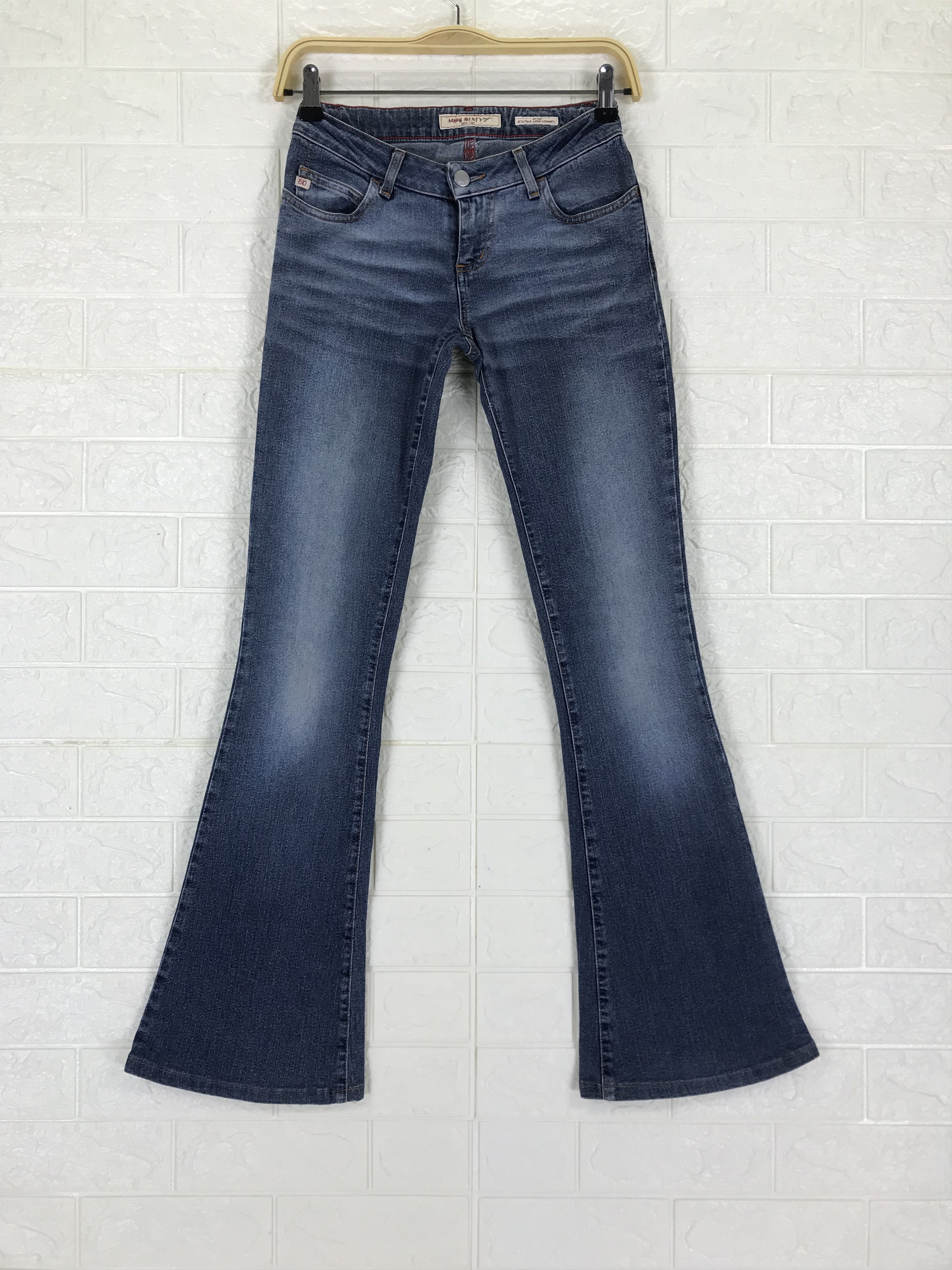 Miss Sixty Vintage Miss Sixty Blue Washed Flare Jeans Size 25" / US 0 / IT 36 - 1 Thumbnail