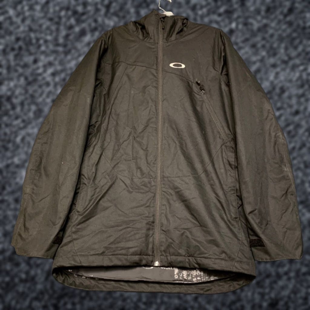 Oakley VINTAGE Oakley Parka Jacket Mens Medium Black Hooded Logo Utility Outdoor Full Zip Size US M / EU 48-50 / 2 - 1 Thumbnail