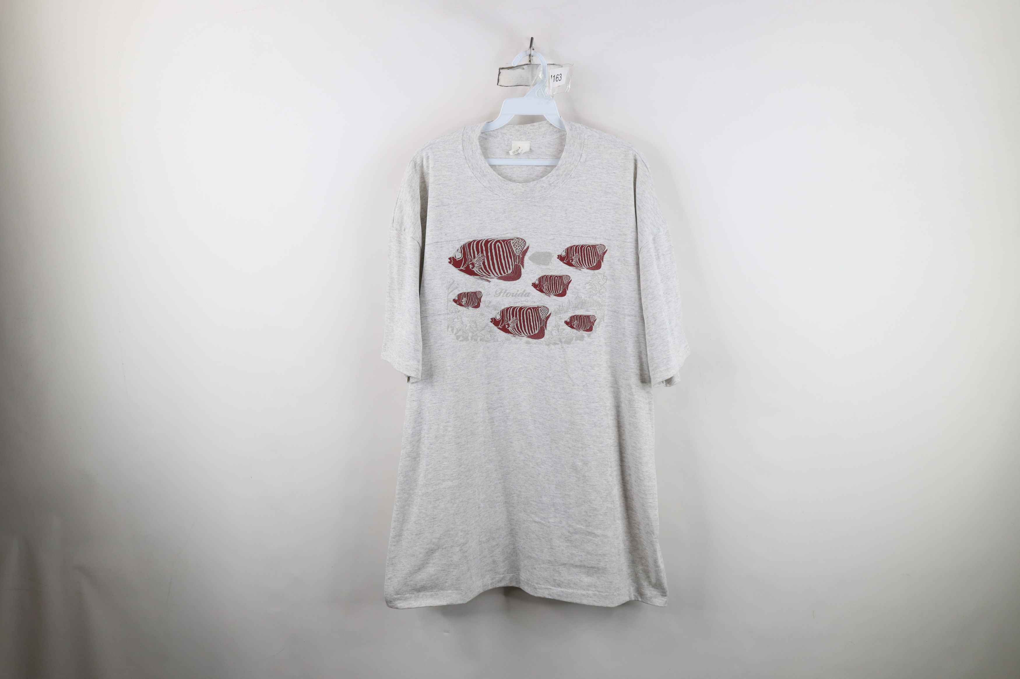 Vintage Vintage 90s Streetwear Fish Reef Short Sleeve T-Shirt USA Size US XL / EU 56 / 4 - 1 Thumbnail