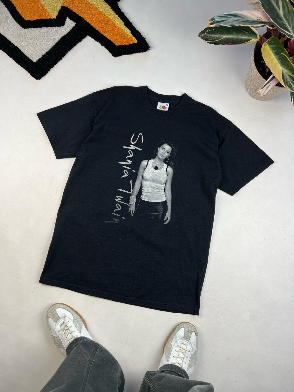 Band Tees × Vintage Shania Twain Vintage Y2k Tour Tee Country Pop Band Og „ UP „ Size US L / EU 52-54 / 3 - 1 Thumbnail
