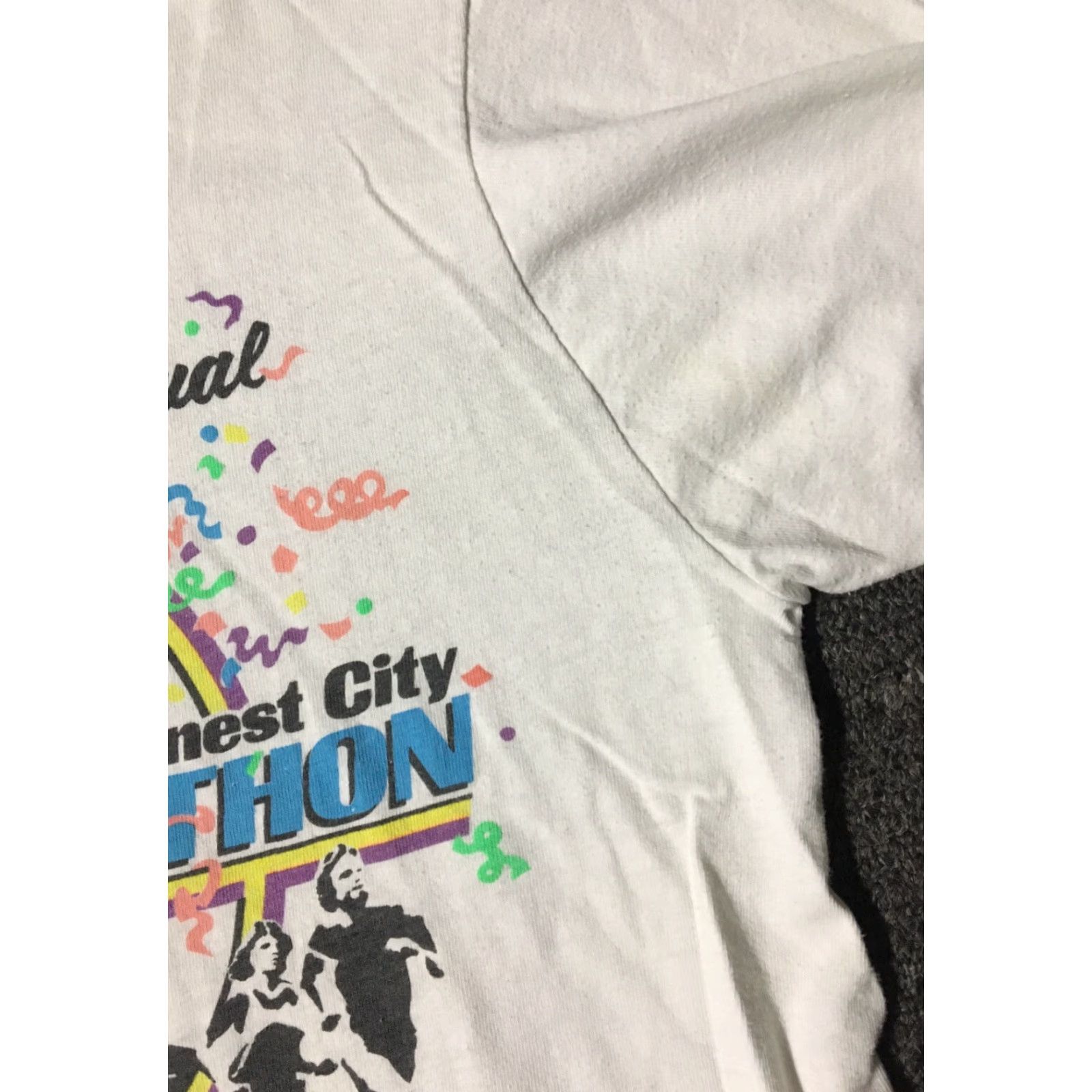 Vintage VINTAGE 80s San Diego Americas Finest City Marathon Shirt M Surf White Long Sleeve T-Shirt Mens USA Surf San Diego 90s Beach Ocean Size US M / EU 48-50 / 2 - 6 Thumbnail