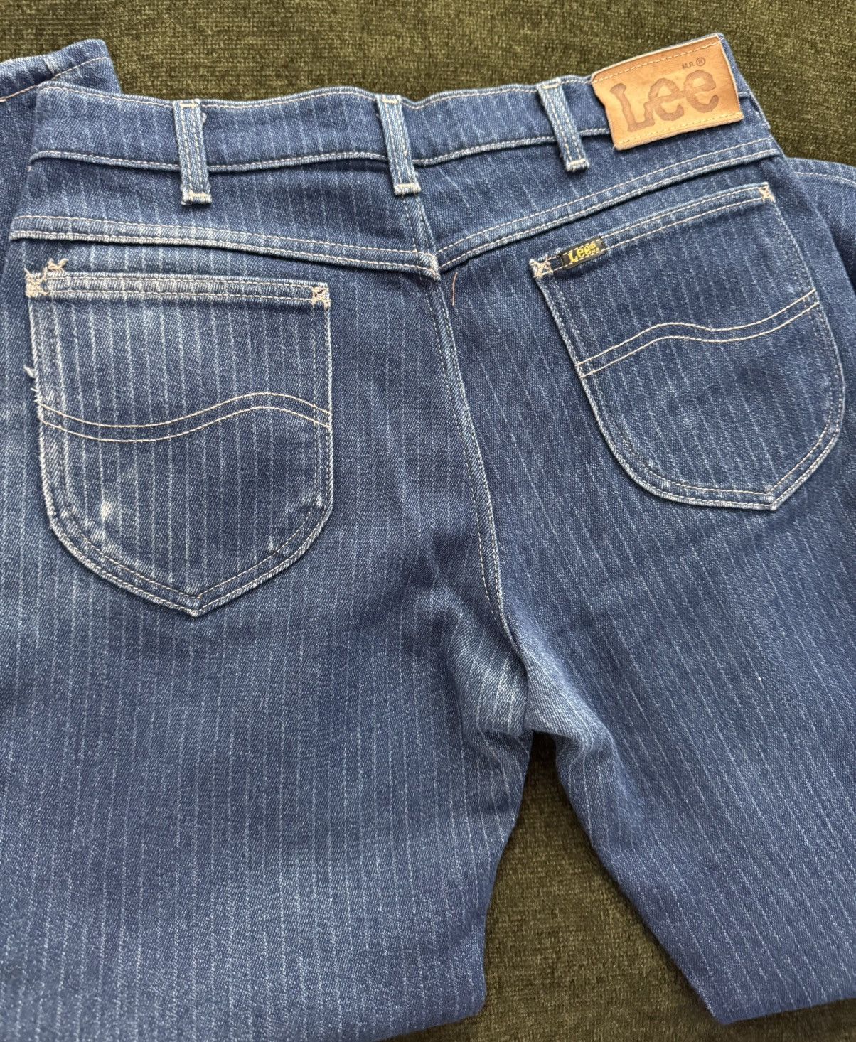 Art Comes First × Lee × Vintage Vintage Lee Riders Rail Road Strip Jeans Size US 33 - 2 Thumbnail
