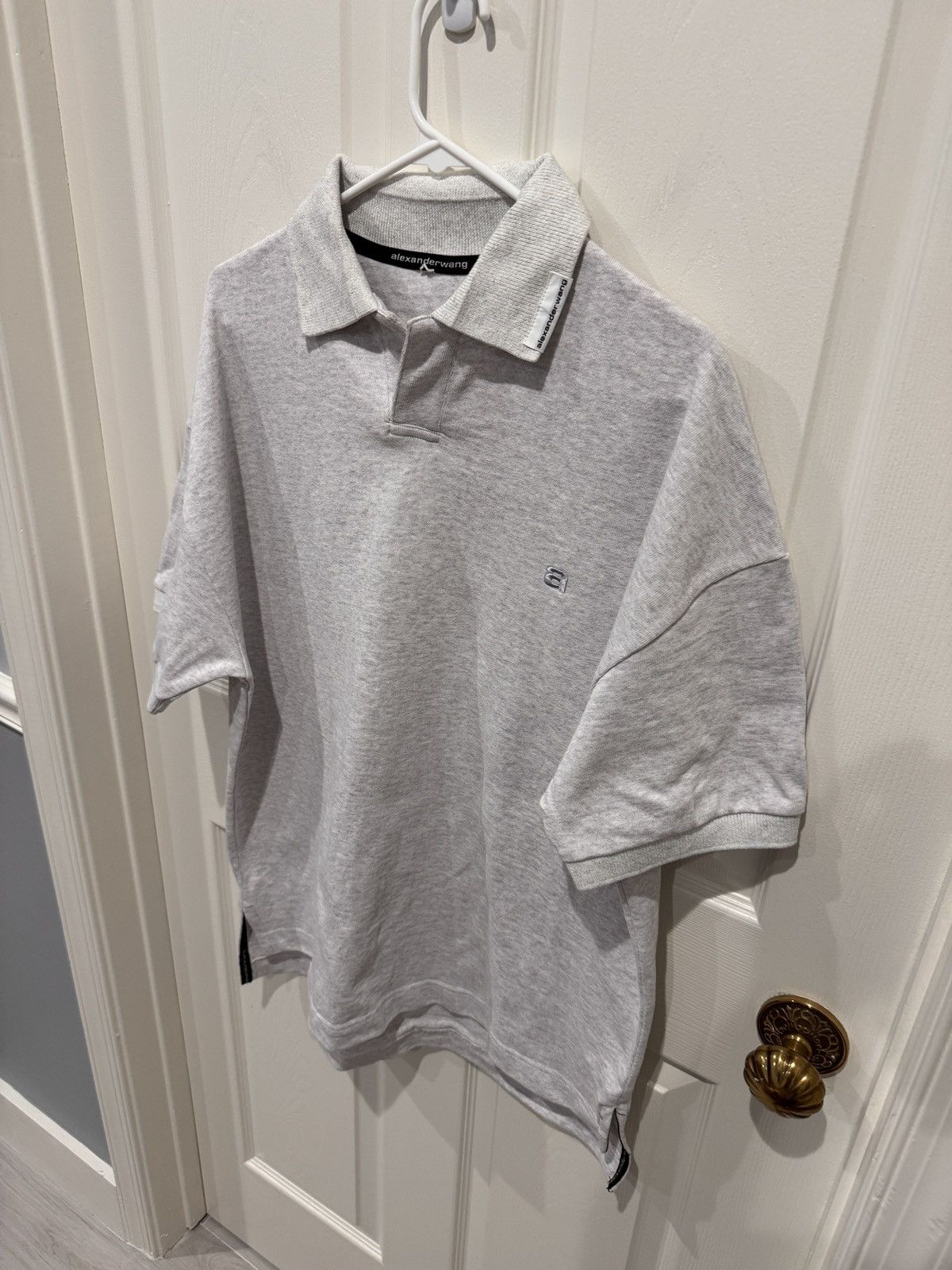 Alexander Wang Alexander Wang Heather Grey Collared Shirt size XL Size US XL / EU 56 / 4 - 3 Thumbnail