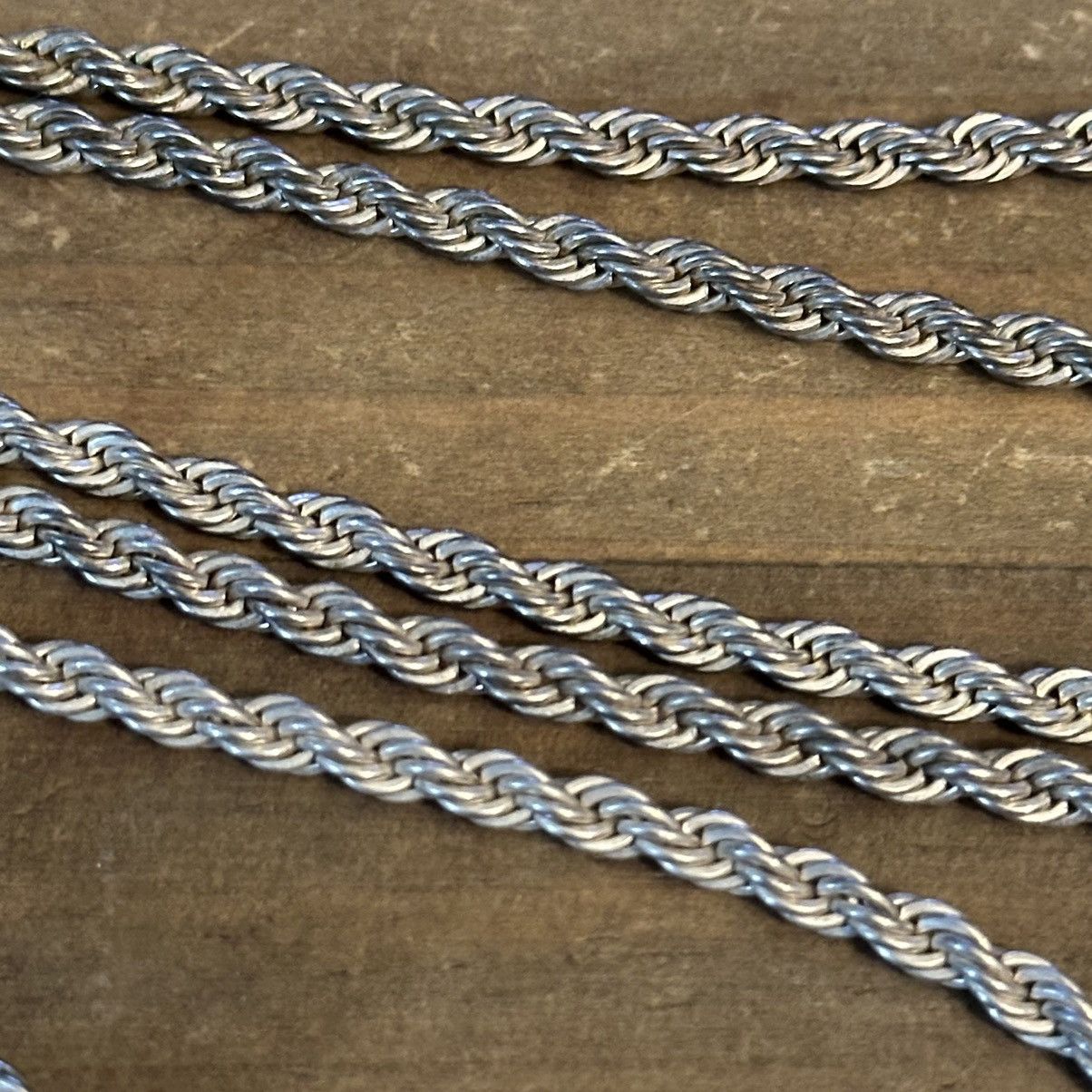 Vintage Vintage silver tone rope chain necklace Size ONE SIZE - 3 Thumbnail