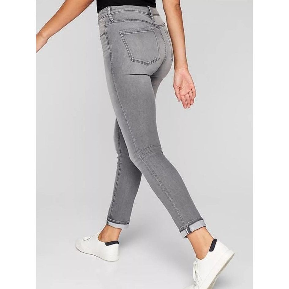 Athleta Athleta Sculptek Stretch Skinny Graywash Active Jeans Size 6 Size 28" / US 6 / IT 42 - 3 Thumbnail