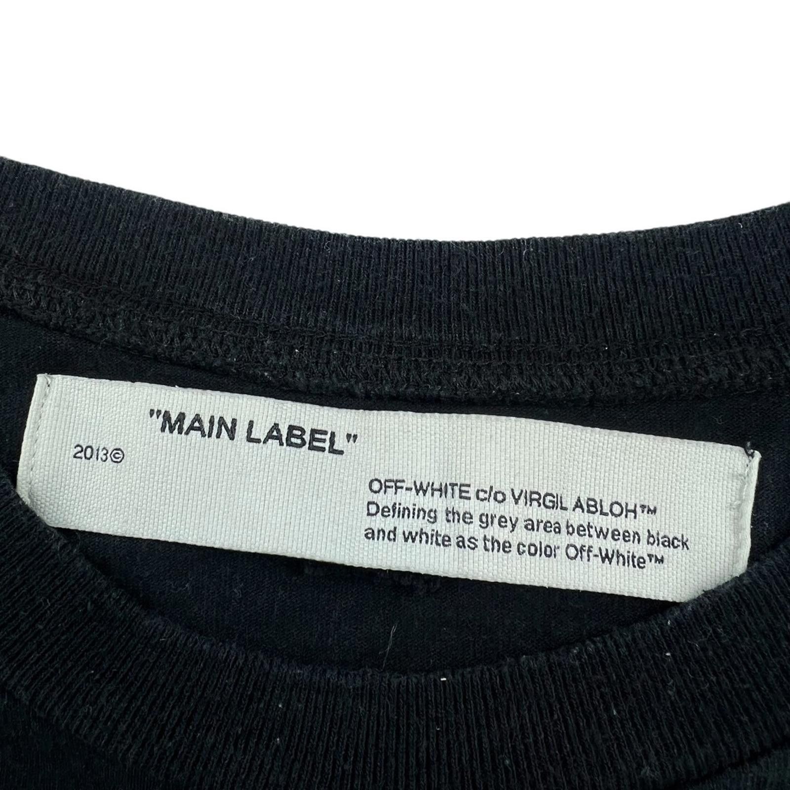Off-White Off-White Yellow Acrylic Arrows Black T Shirt Size US XL / EU 56 / 4 - 4 Thumbnail