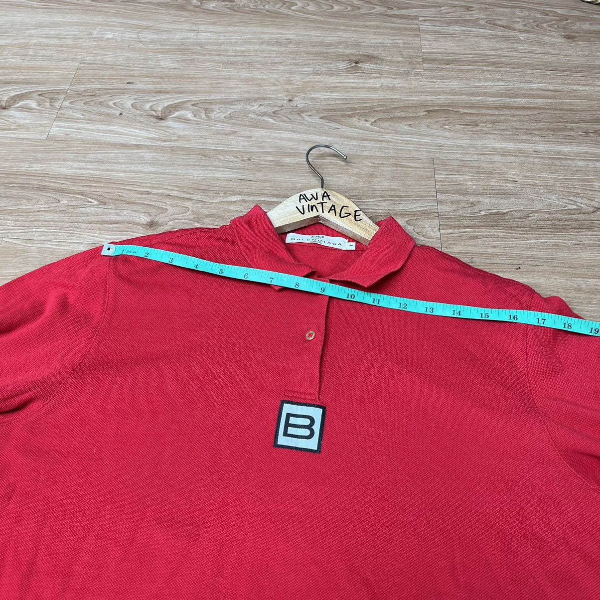 Balenciaga Vintage 90s Balenciaga Polo Shirt L/S Big Logo Size M / US 6-8 / IT 42-44 - 9 Thumbnail