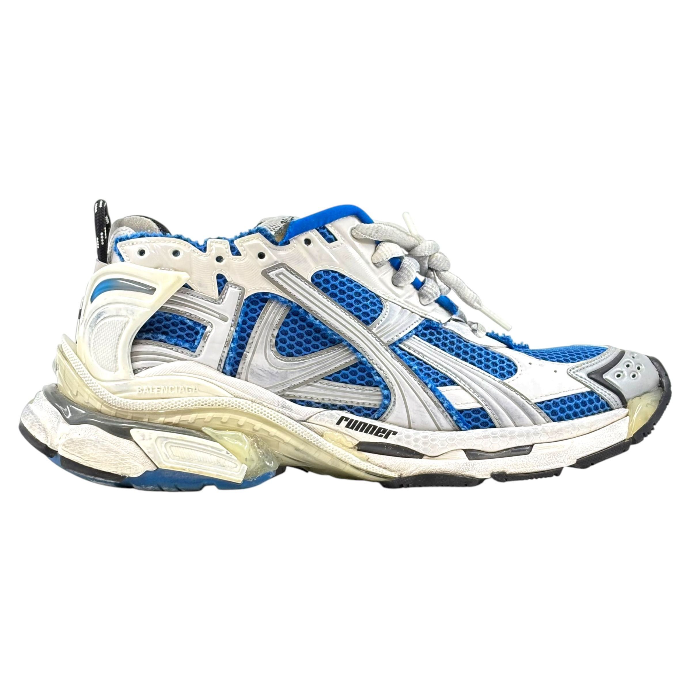 Balenciaga Runner White Blue Silver Size US 9.5 / EU 42-43 - 1 Thumbnail