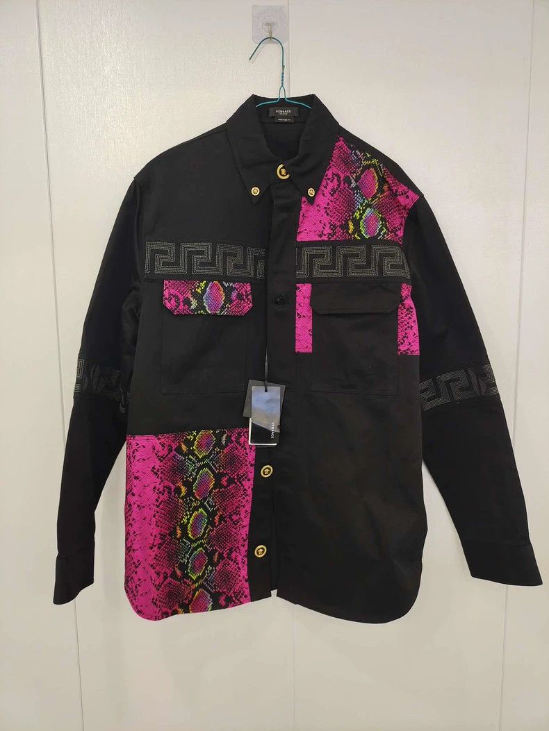 Versace Versace Printed denim jacket Size US M / EU 48-50 / 2 - 1 Thumbnail
