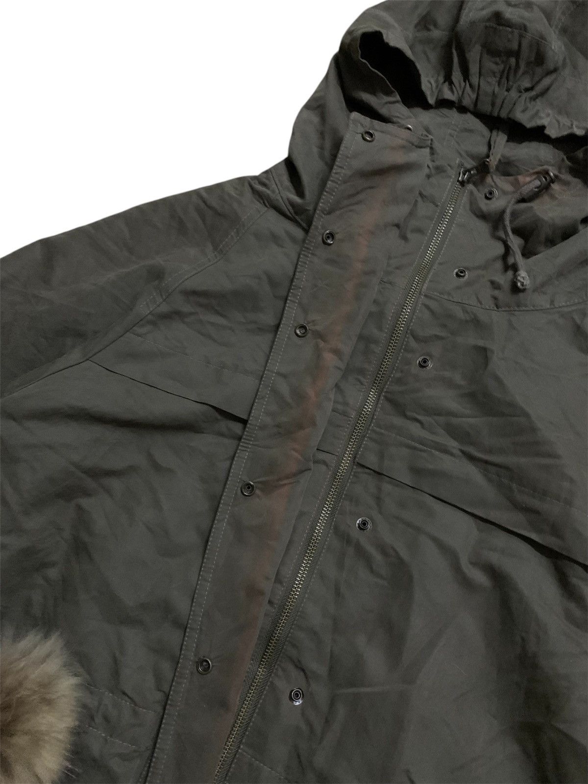 Issey Miyake 💥Atsuro Tayama Military Parka Fur Hoodie Size M / US 6-8 / IT 42-44 - 8 Thumbnail