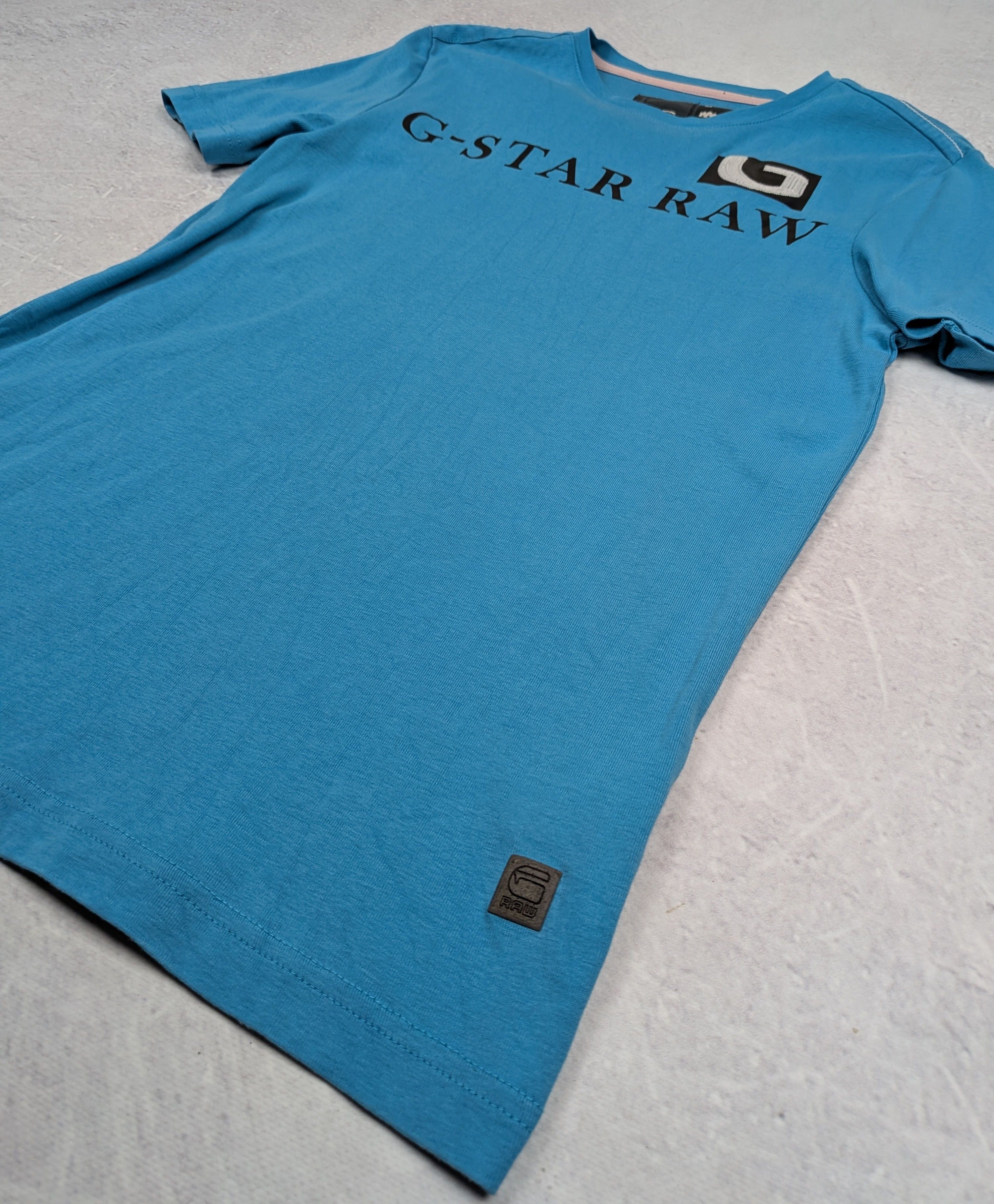 G-Star G-Star Raw Graphic T-shirt Blue 3301 Spellout Print Size M Size US M / EU 48-50 / 2 - 3 Thumbnail