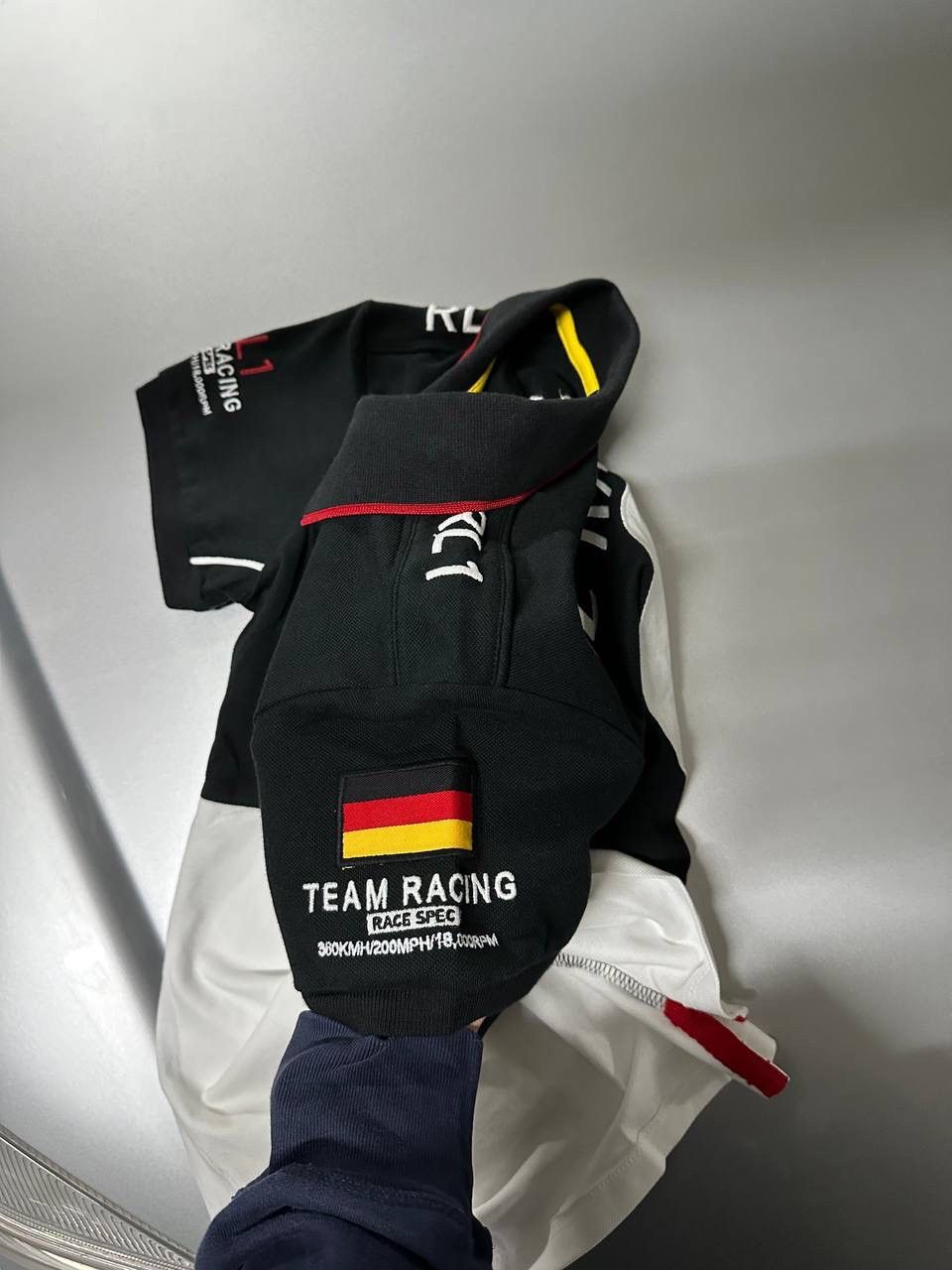 Polo Ralph Lauren × Vintage Vintage Ralph Lauren Deutschland Racing polo Tee Size US S / EU 44-46 / 1 - 5 Thumbnail
