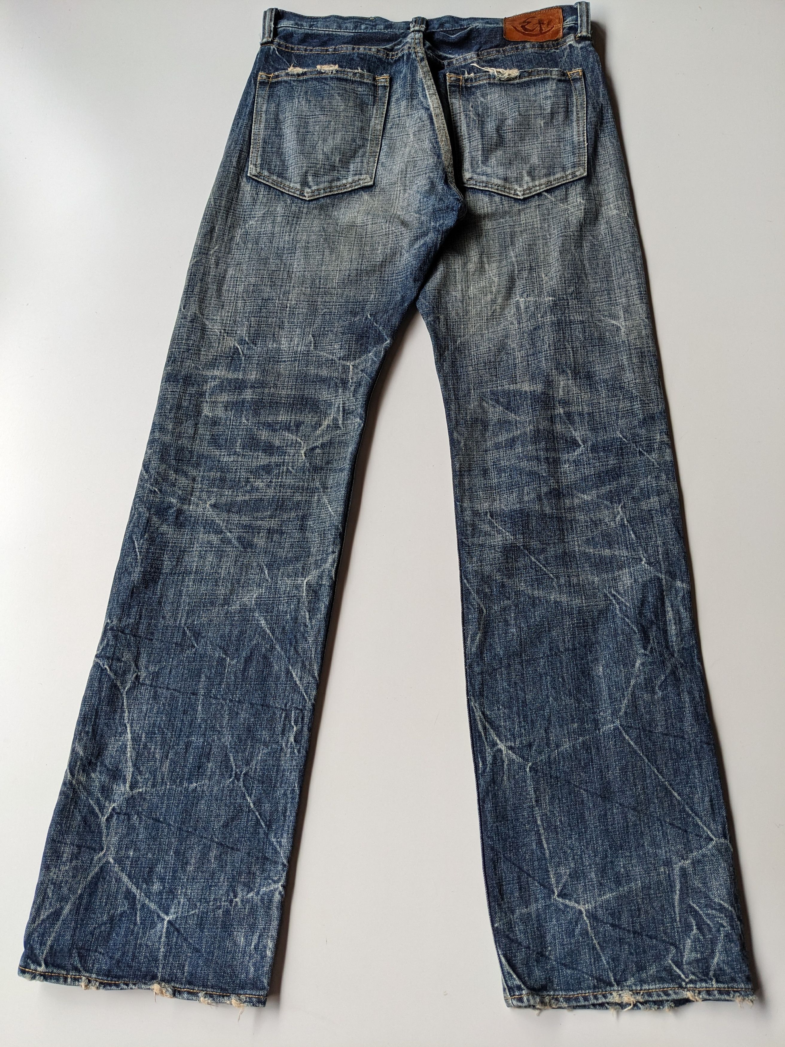 Eternal × Japanese Brand × Jean Eternal clawmark faded 18oz jeans Size US 32 / EU 48 - 6 Thumbnail