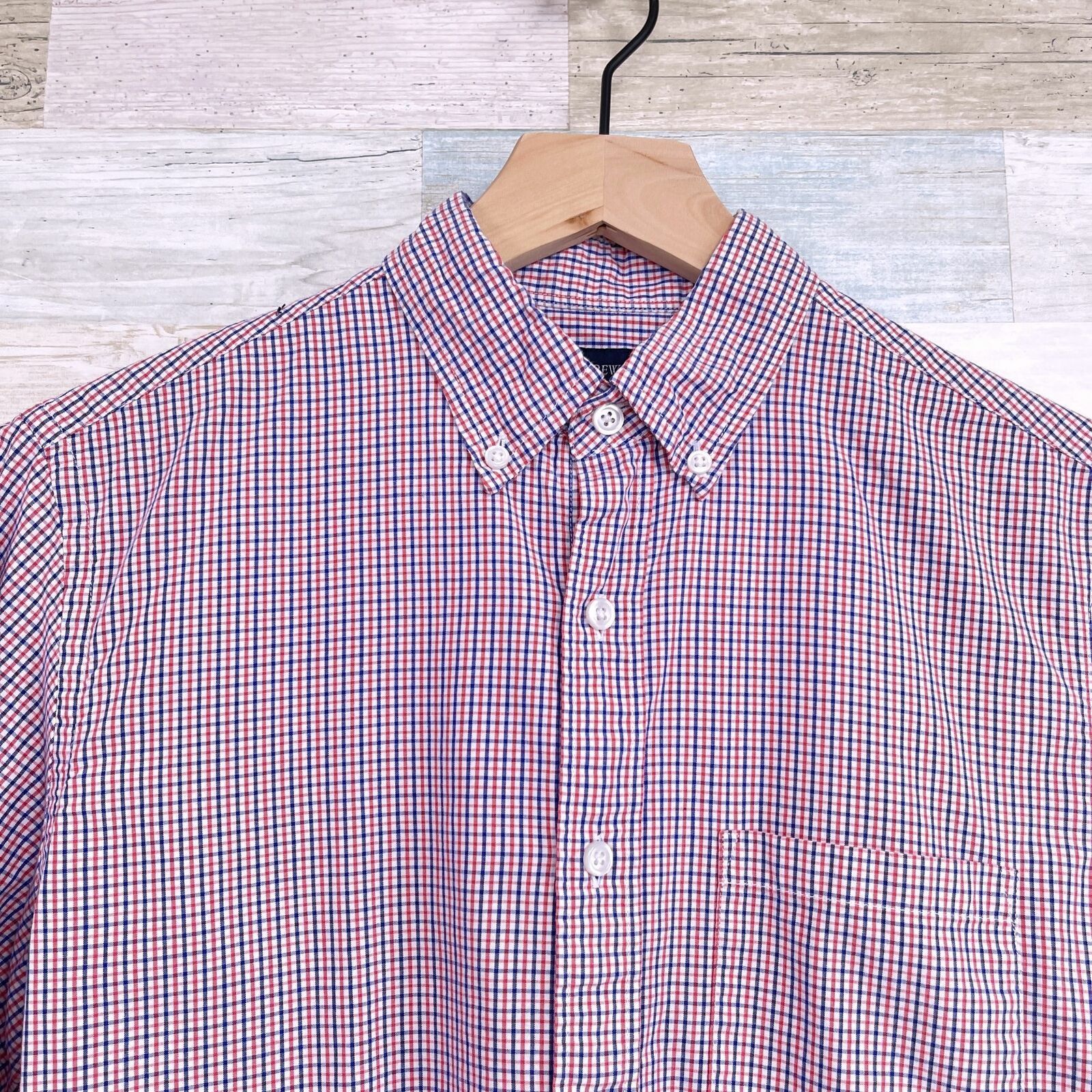 J.Crew J Crew Button Shirt Red Blue Plaid Mens S Size US S / EU 44-46 / 1 - 2 Thumbnail