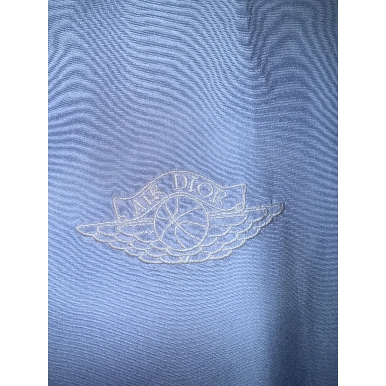 Dior Air Dior Jordan Wing Basketball Blue Long Sleeve Button Up Size US M / EU 48-50 / 2 - 5 Thumbnail