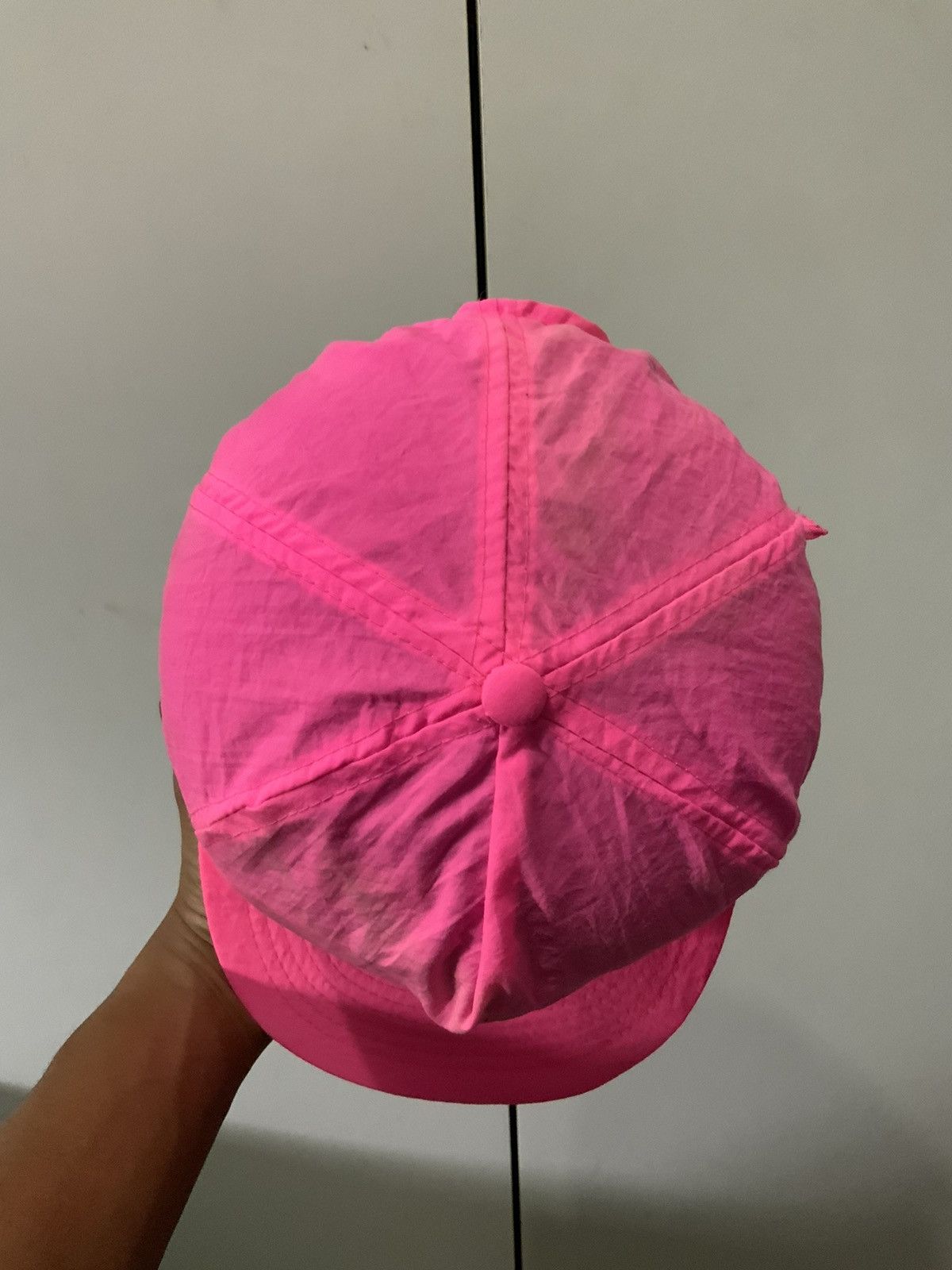 Japanese Brand Vintage KIKK Nadio Nylon Pink Hat Size ONE SIZE - 7 Thumbnail