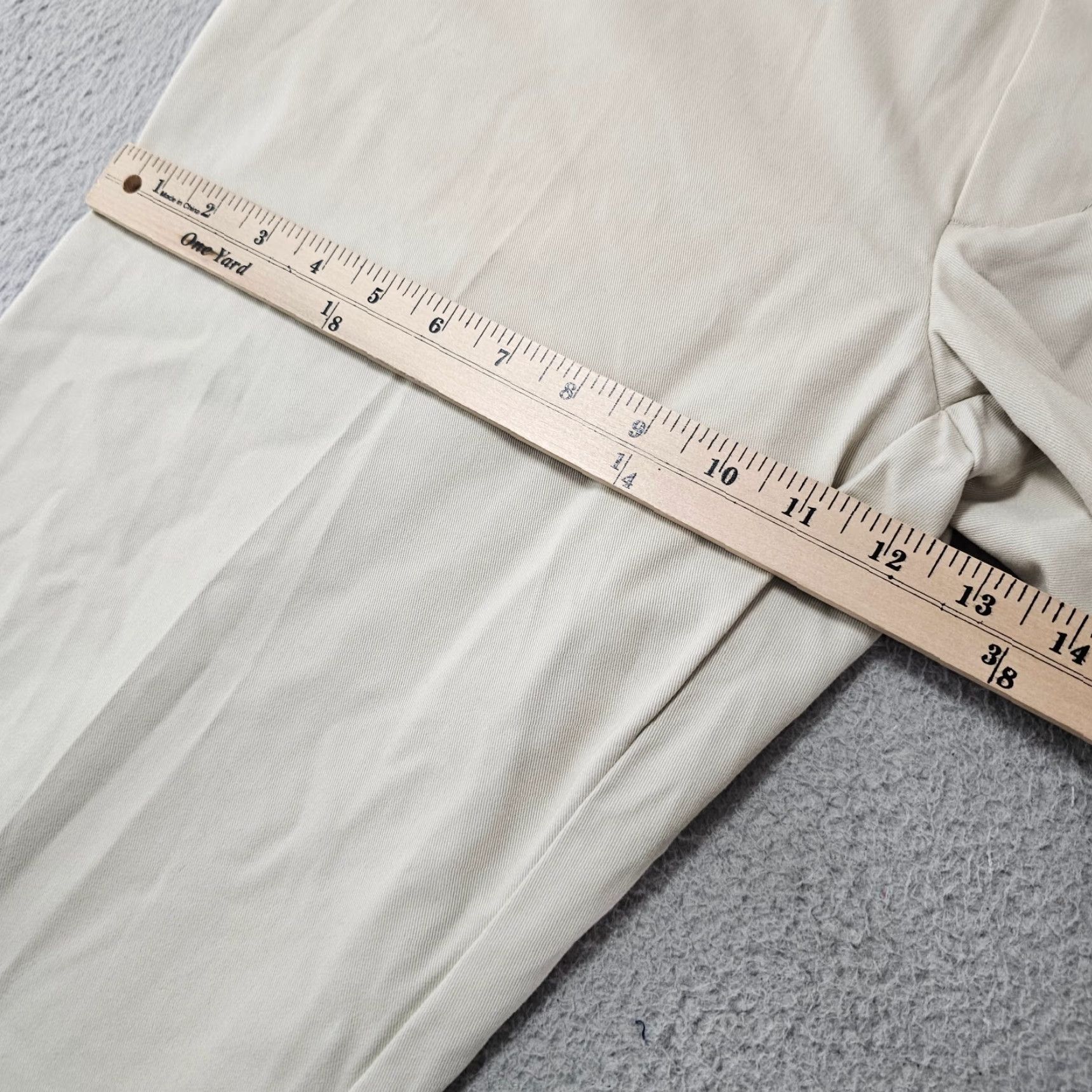 Vintage St Johns Bay Pants Mens 36x34 Khakis Classic Fit Flat Front Stone Beige Cotton Blend Size US 36 / EU 52 - 5 Thumbnail