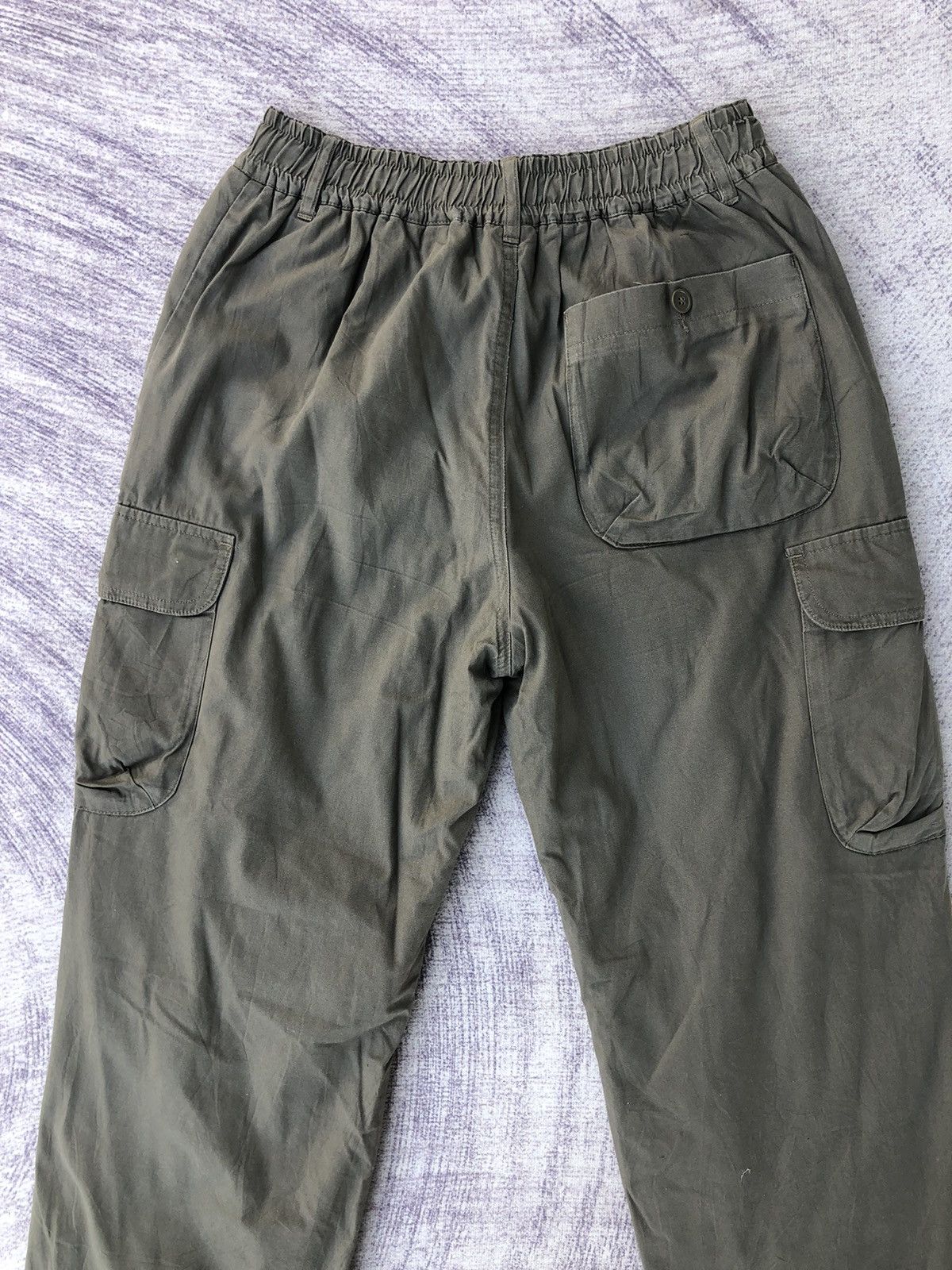 Vintage Cargo Stretchable Waist Trousers With 6 Pocket Workware Size US 26 / EU 42 - 12 Thumbnail