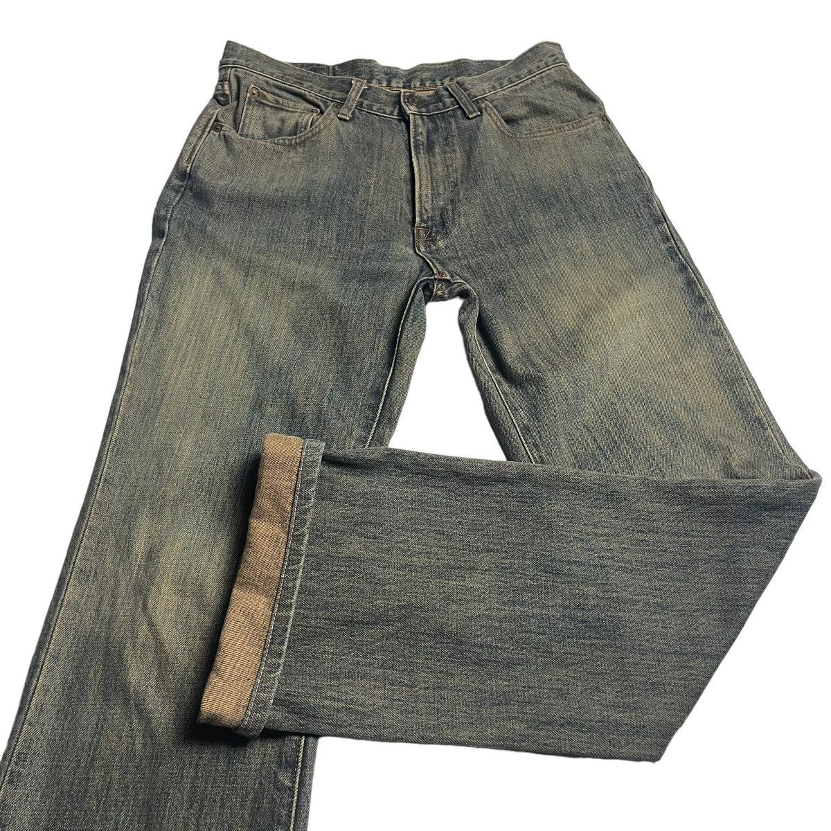 If Six Was Nine 🇯🇵 VINTAGE GOLD RUSH RUSTY MUD WASHED DENIM PANTS Size US 30 / EU 46 - 8 Thumbnail