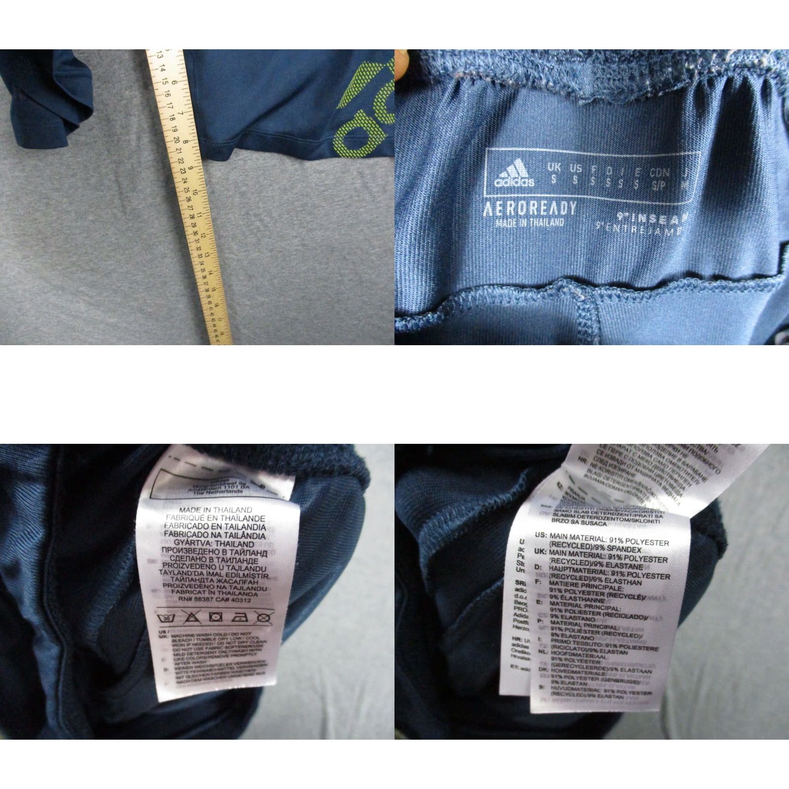 Adidas Adidas Shorts Mens Small Blue Basketball Lightweight Gym Athletic Size US 26 / EU 42 - 8 Thumbnail