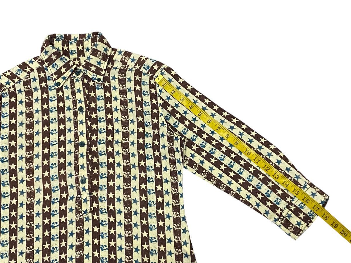 Hysteric Glamour × Japanese Brand Hysteric Glamour Skull Fullprint Haif Button Ups Size S / US 4 / IT 40 - 17 Thumbnail