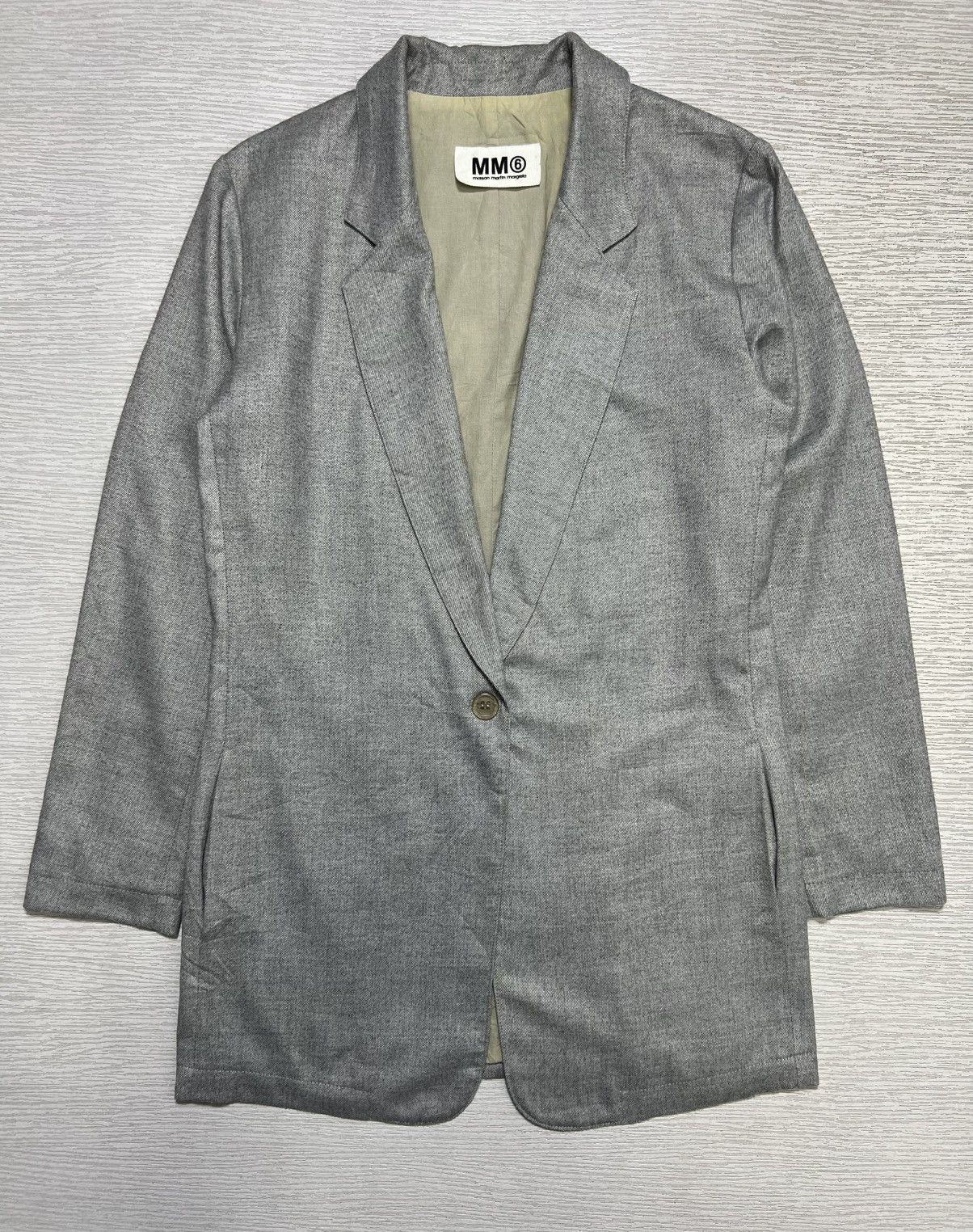 MM6 Maison Margiela - MM6 - Linen Effect Long Blazer Size S / US 4 / IT 40 - 4 Thumbnail