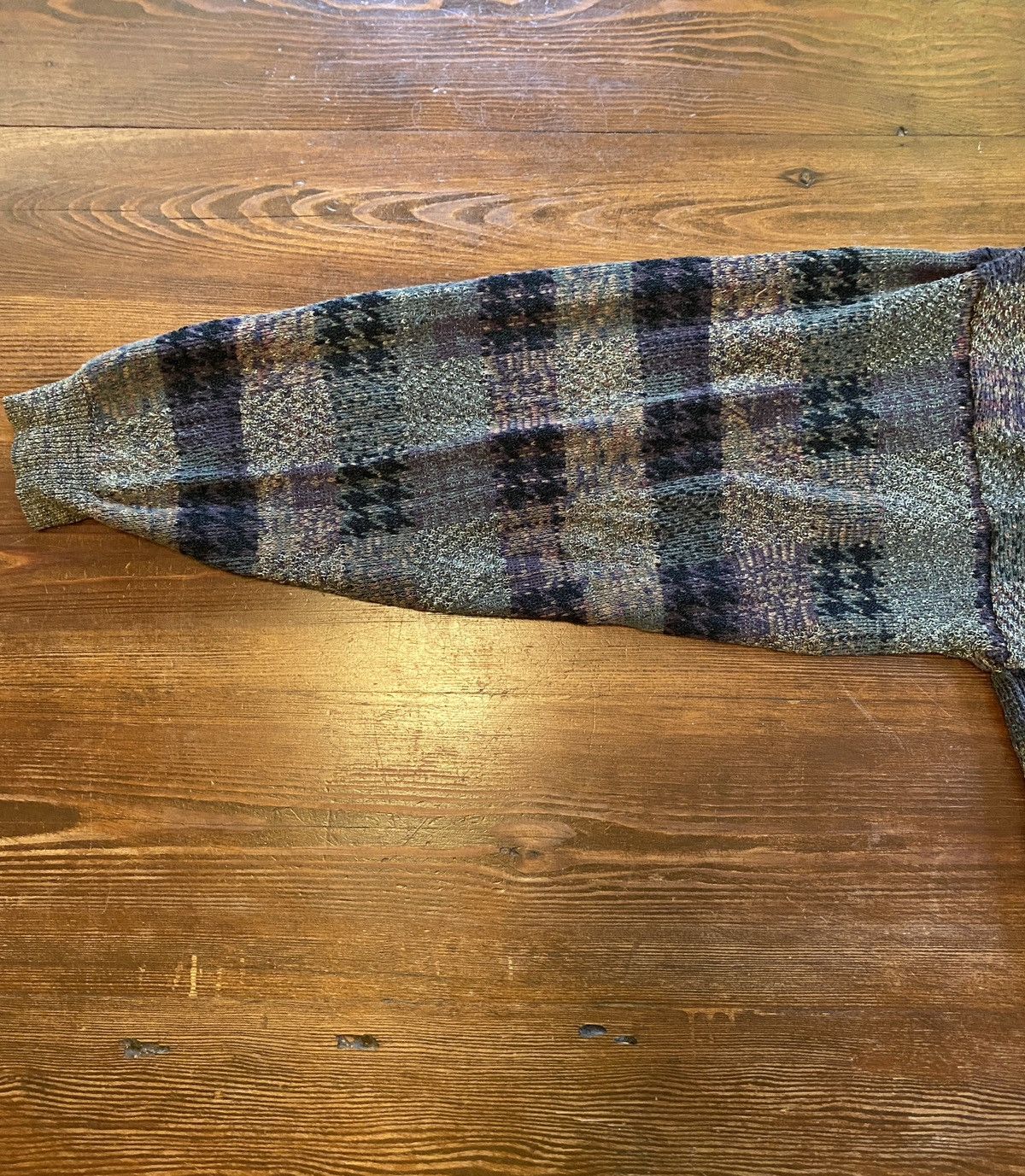 Lord & Taylor Vintage 90’s Lord & Taylor Plaid Knit Sweater Earthtones Size US XL / EU 56 / 4 - 7 Thumbnail