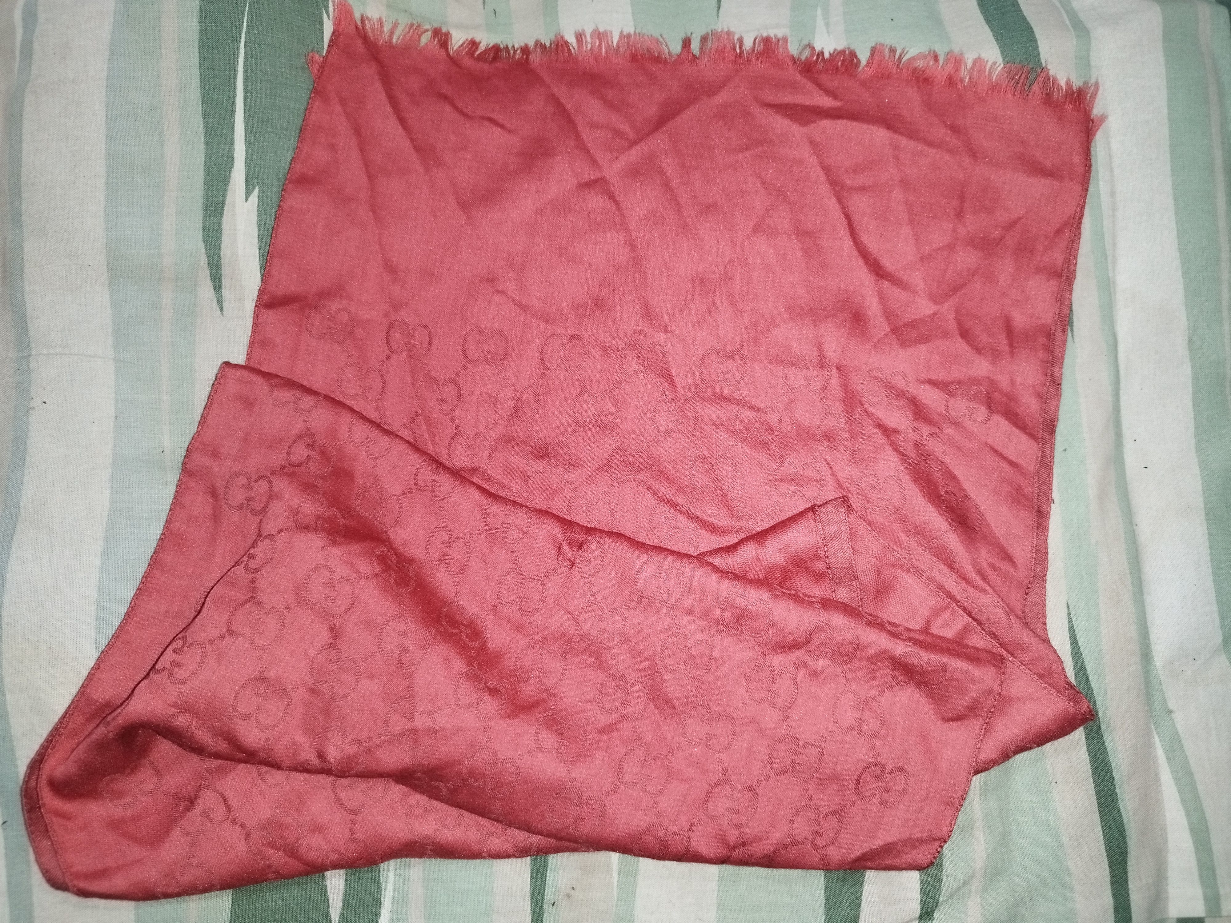 Gucci GUCCI MONOGRAM JACQUARD FRINGE SCARVES Size ONE SIZE - 1 Thumbnail