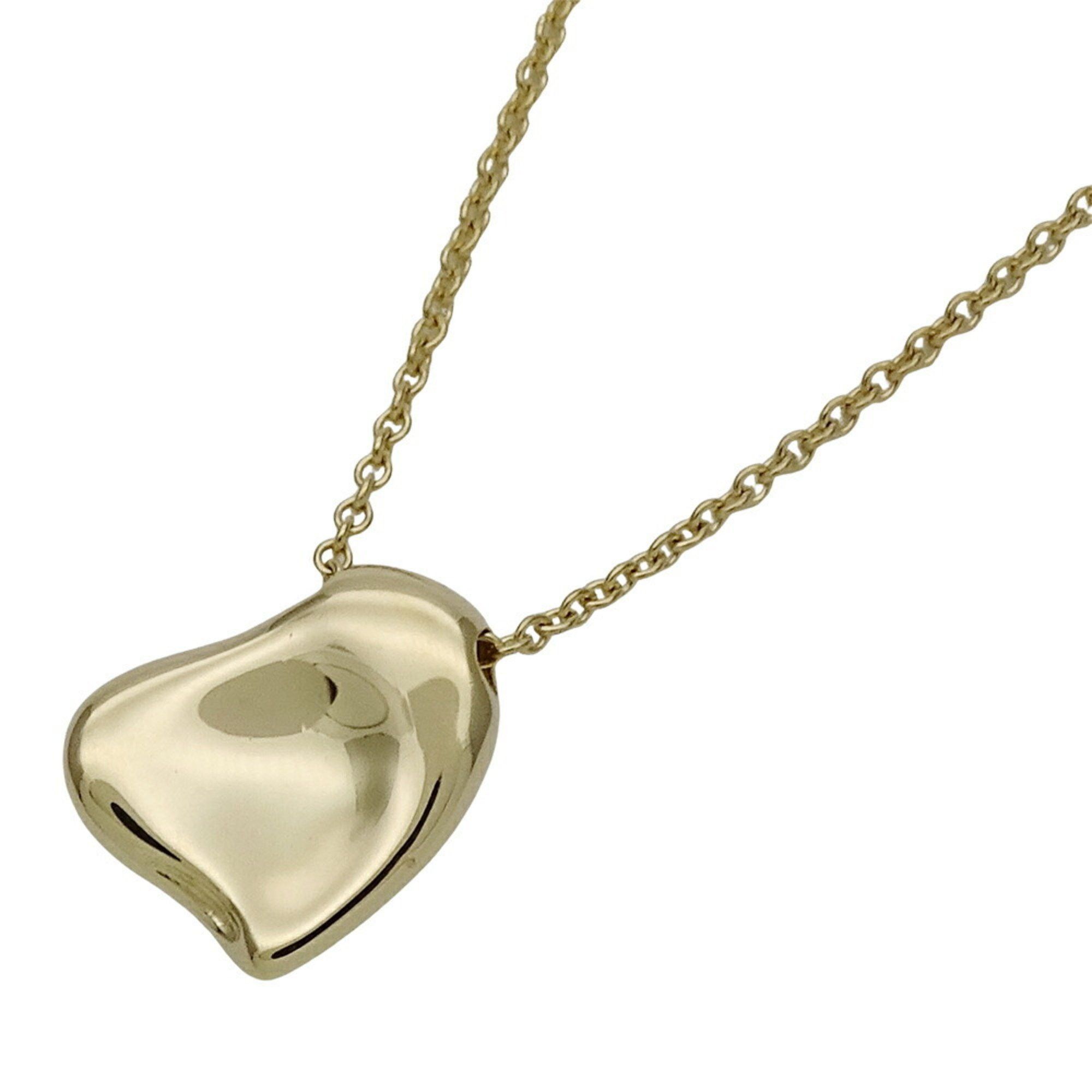 Tiffany Necklace for Women, 750YG Elsa Peretti Full Heart