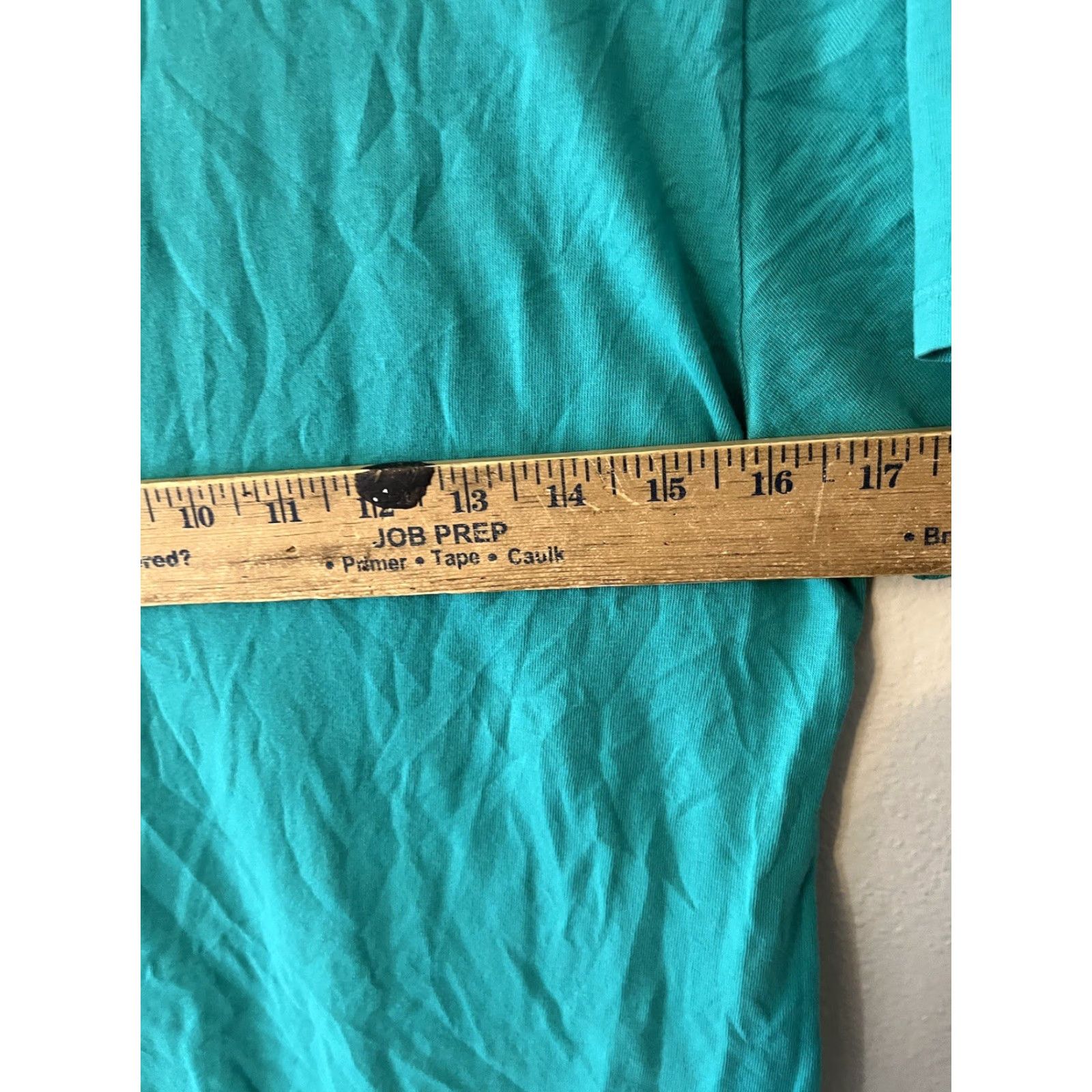 Life is Good VINTAGE Life Is Good Womens Tee Short Sleeve Crusher Tee Turquoise Sz Small Teal Wine Glass Half Full Shirt Womens S Size 28" / US 6 / IT 42 - 5 Thumbnail