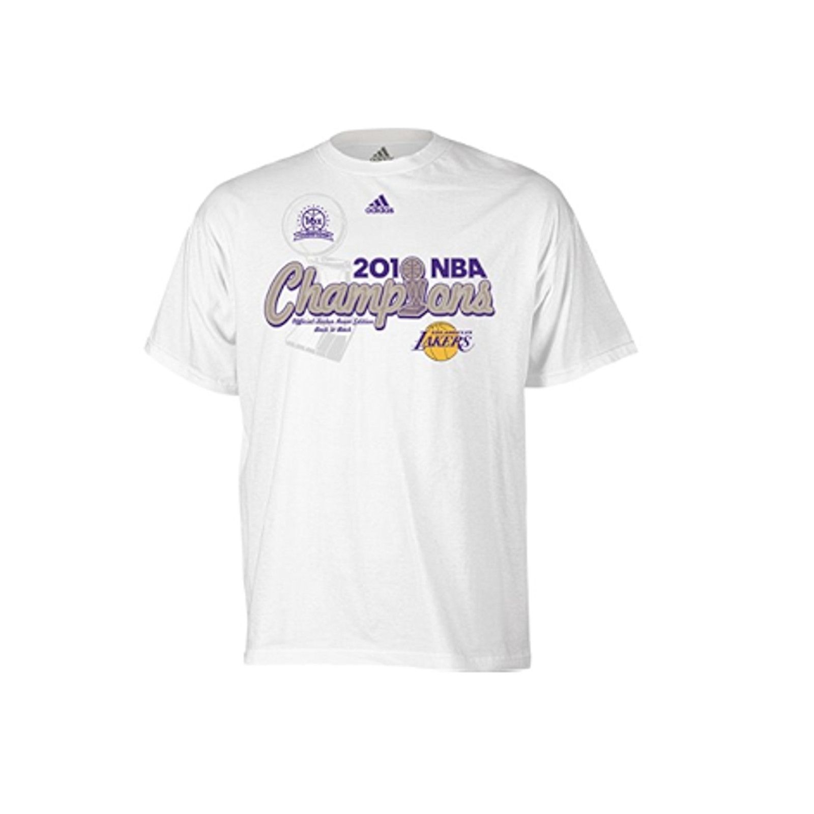 Adidas NEW 2010 Adidas LA Lakers Locker Room Championship Shirt XL Size US XL / EU 56 / 4 - 4 Thumbnail