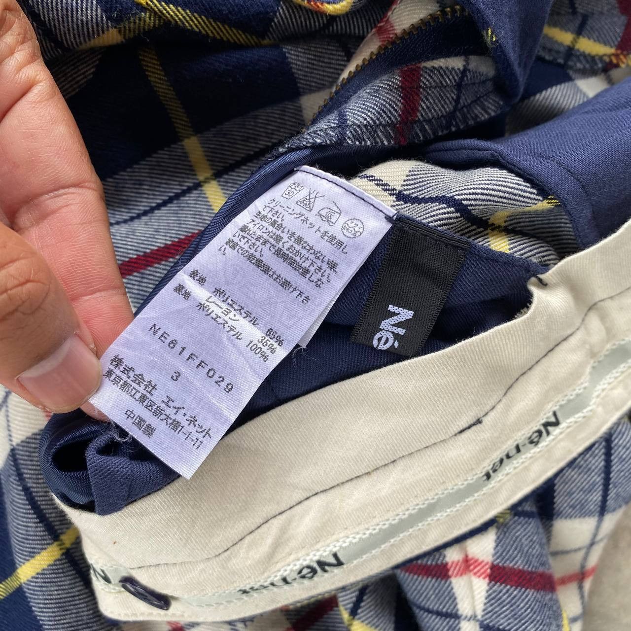 Issey Miyake Ne-net by Issey Miyake Plaid Cropped Pants Dance Punk Size US 30 / EU 46 - 11 Thumbnail