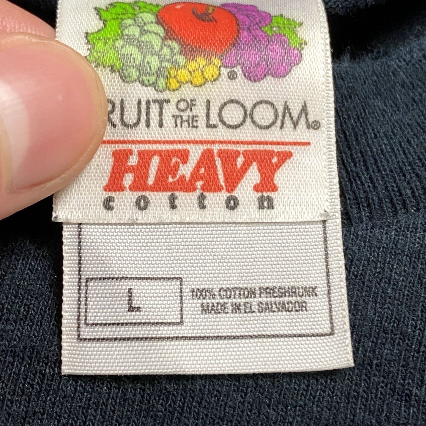 Fruit Of The Loom VTG 90s BACK TO EARTH FRUIT OF THE LOOM T-Shirt Black Adult Large L Crew Neck Short Sleeve Biker Rose Wolf Graphic Men Vintage Shirt Size US L / EU 52-54 / 3 - 3 Thumbnail