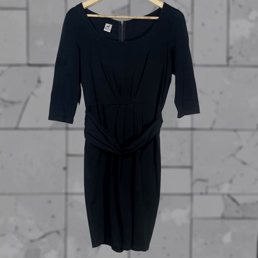 Vintage Peruvian Connection Dress Womens S Black Knee Length Quarter Sleeve Size S / US 4 / IT 40 - 1 Thumbnail