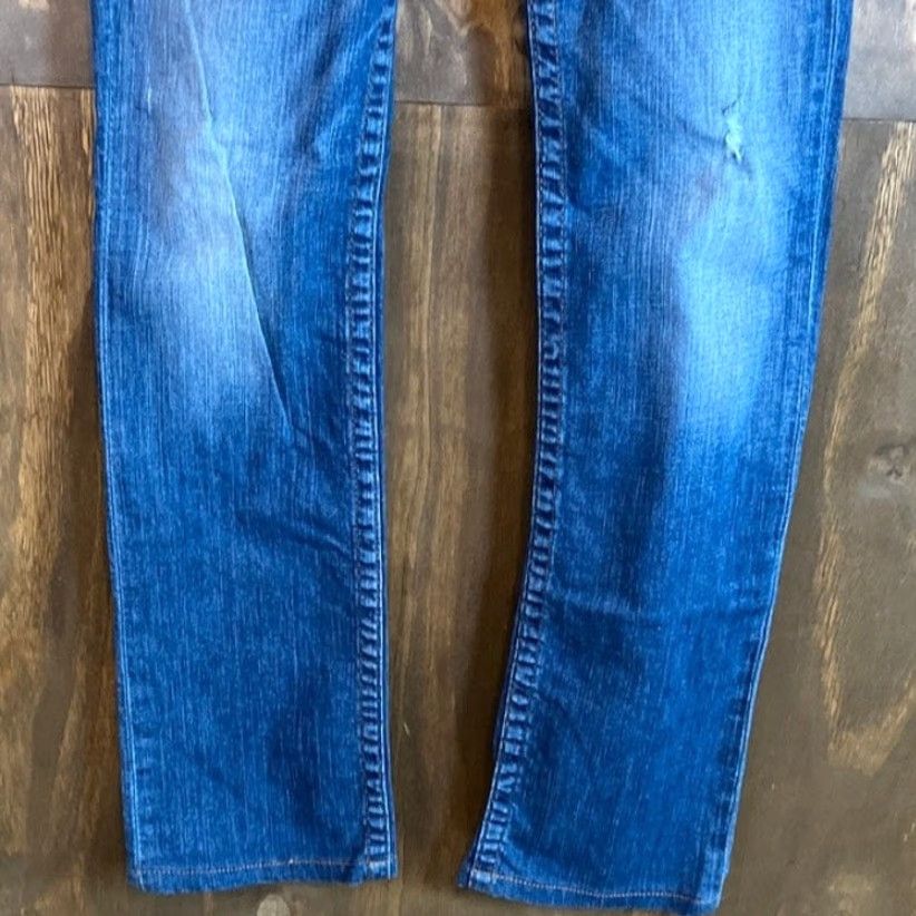 True Religion VINTAGE? — Wait; item is True Religion Womens Jeans Blue Low Rise Straight Leg Embroidered Stretch 27 Size 27" / US 4 / IT 40 - 3 Thumbnail