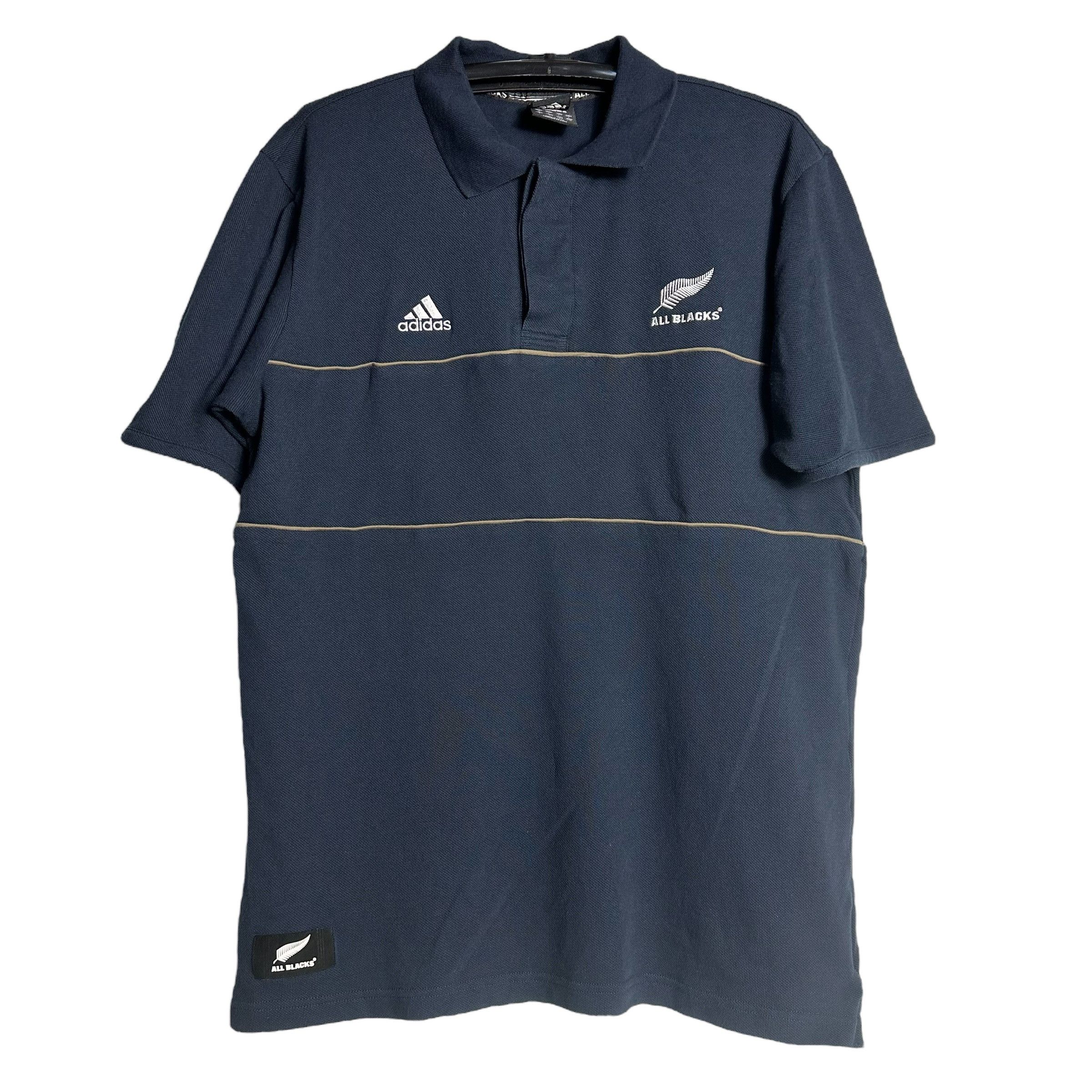 Adidas 🔥RARE🔥Vintage Adidas x All Blacks Sportwear Polo Shirt Size US L / EU 52-54 / 3 - 1 Thumbnail