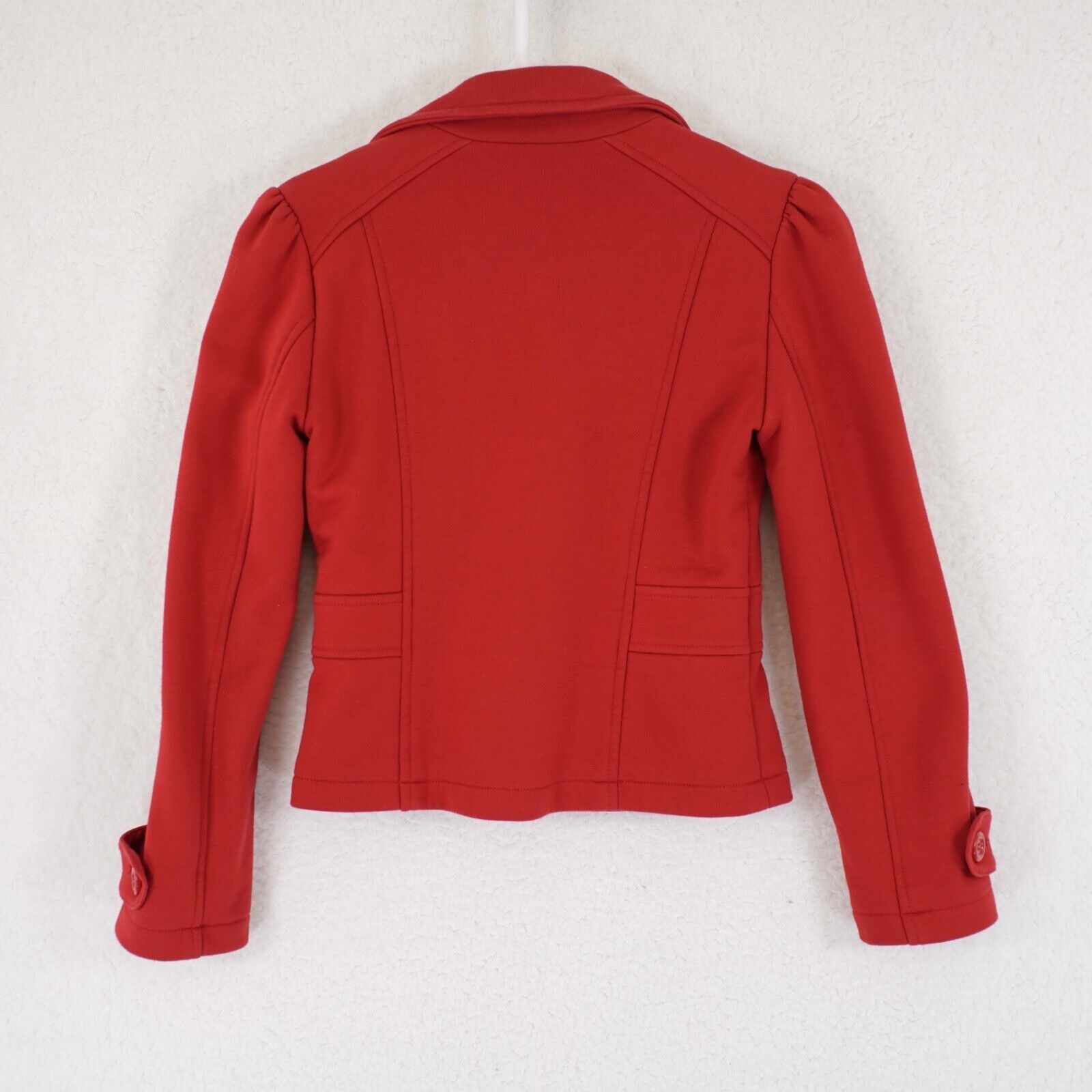Forever 21 Forever 21 Small Red Double Breasted Cotton Polyester Blazer Size S / US 4 / IT 40 - 5 Thumbnail
