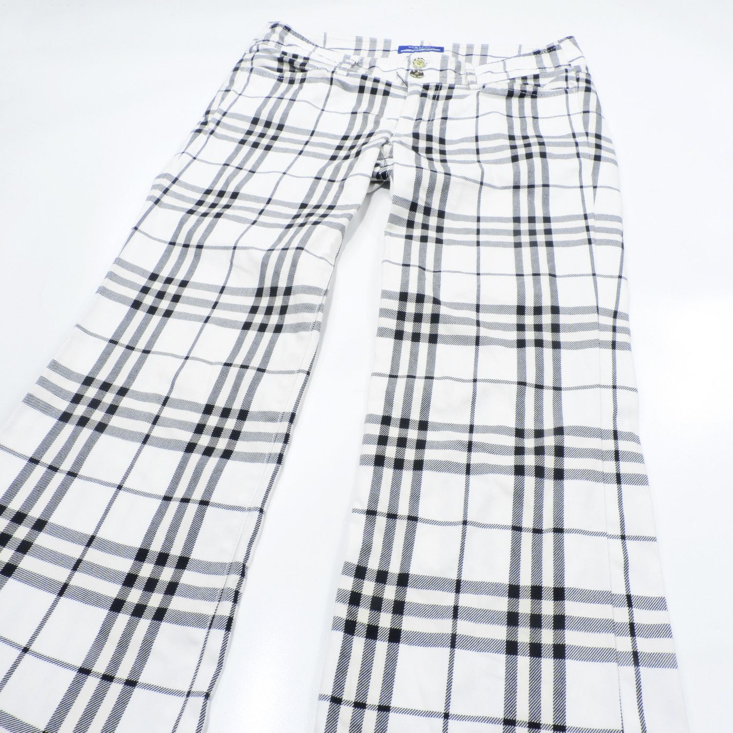 Burberry BURBERRY BLUE LABEL NOVA CHECK GREY WHITE LONG PANTS Size 25" / US 0 / IT 36 - 9 Thumbnail