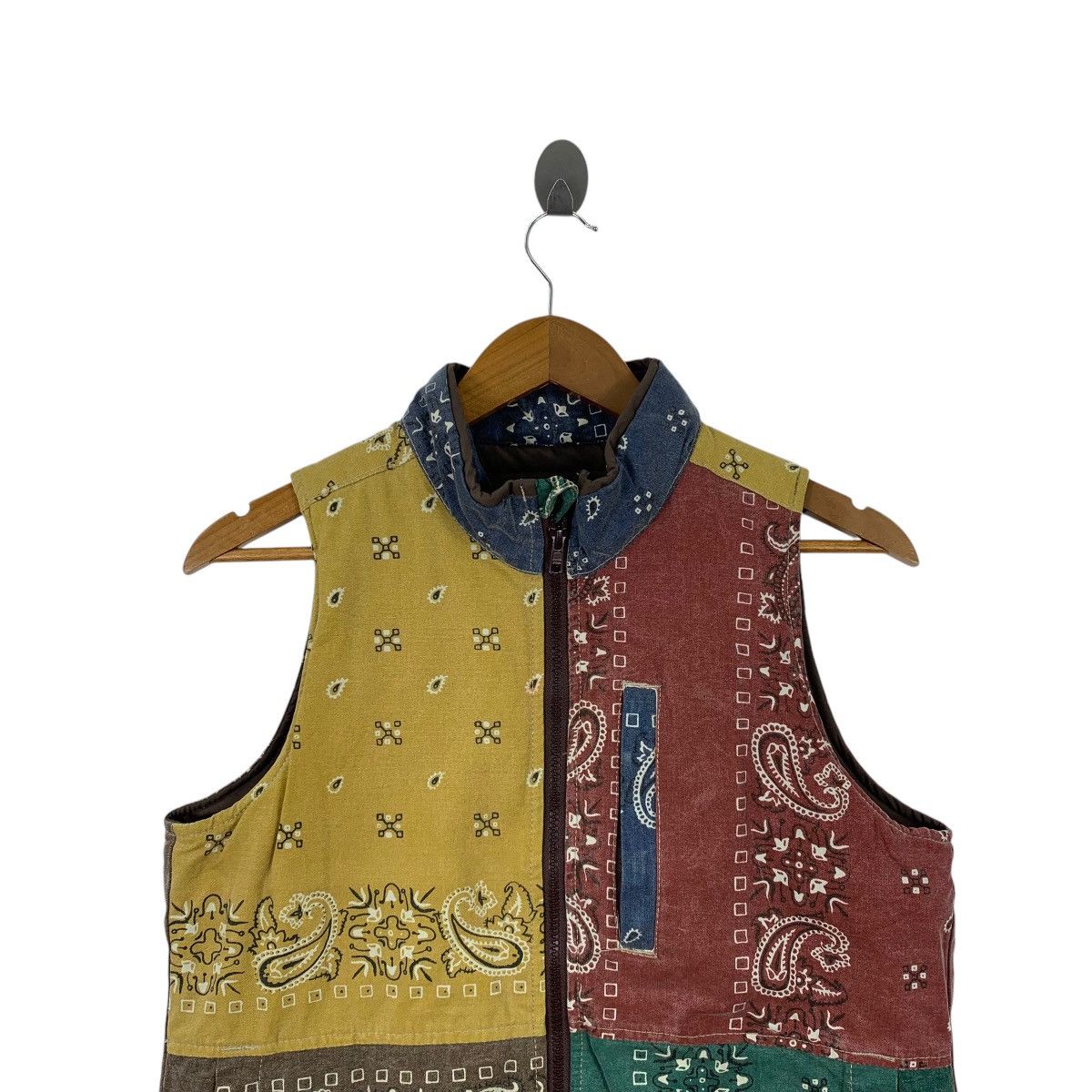 Japanese Brand OLD BETTY’S Japanese Brand Bandana Paisley Desig Vest Jacket Size US S / EU 44-46 / 1 - 4 Thumbnail