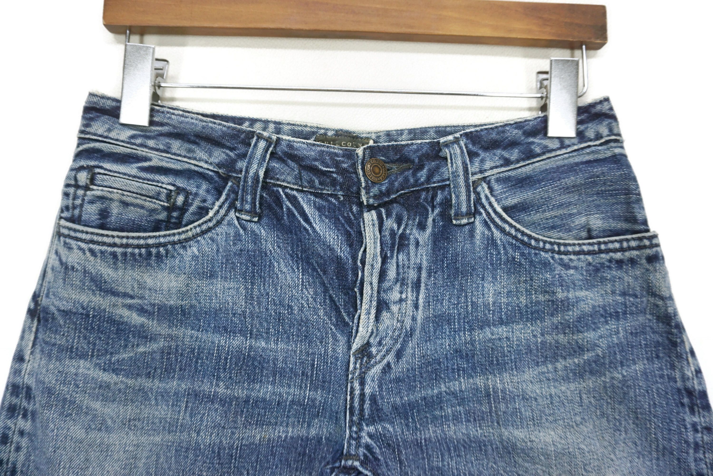 Japanese Brand FULLCOUNT Selvedge Jeans fits W28xL29 Low-Rise Straight Leg Size US 28 / EU 44 - 3 Thumbnail