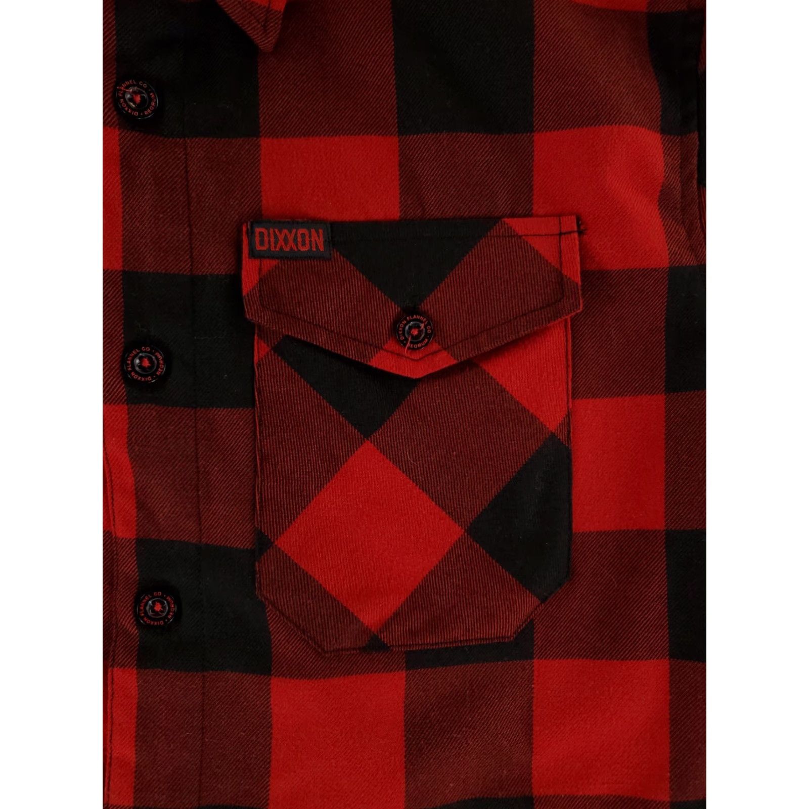 CO Dixxon Flannel Co Redrum Button Down Shirt Buffalo Check Long Sleeve Mens M Red Buffalo Check Flannel Shirt M Mens Size US M / EU 48-50 / 2 - 2 Thumbnail