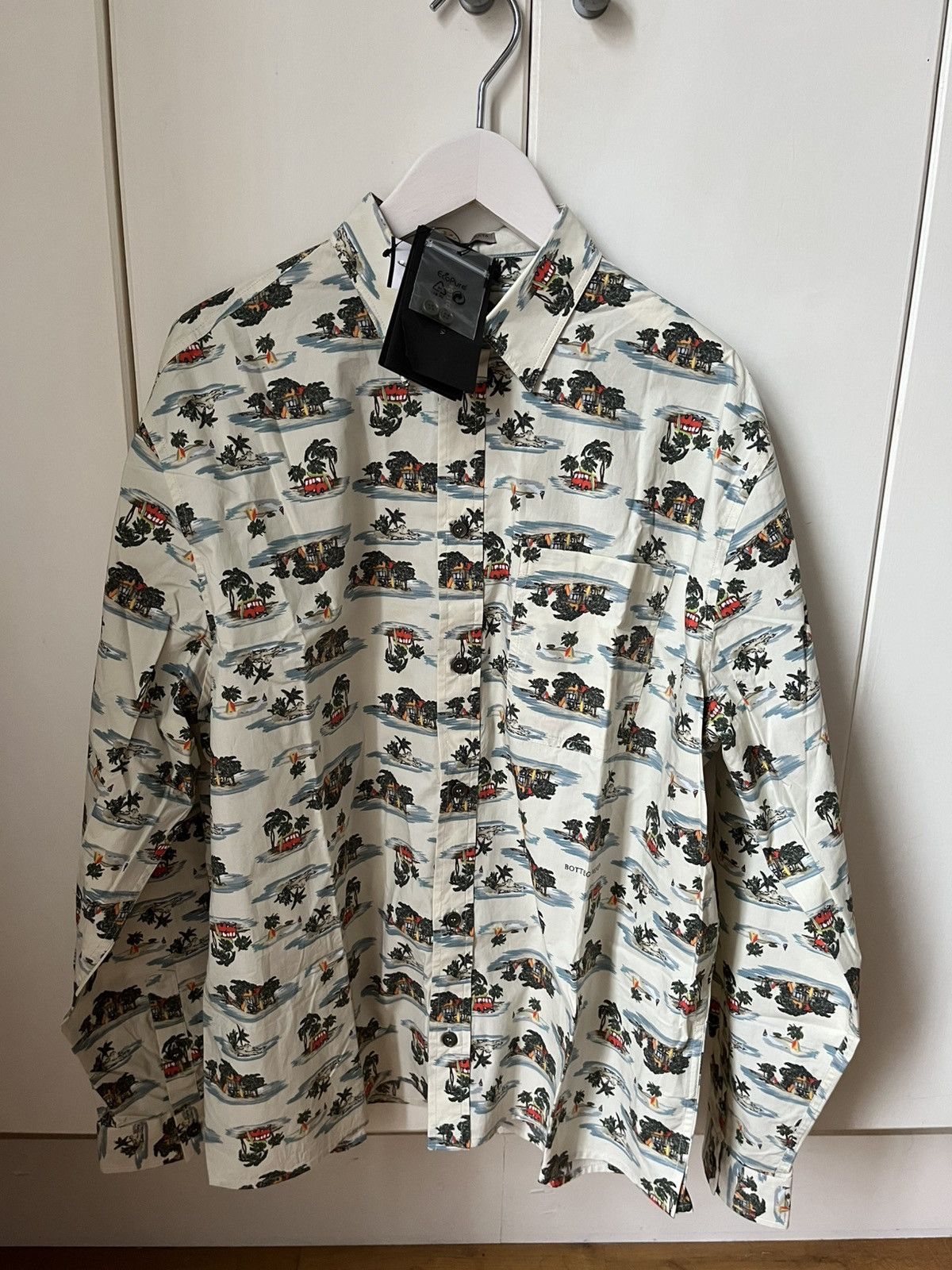 Bottega veneta daniel lee hawaii shirt 40 15 3/4 brand new