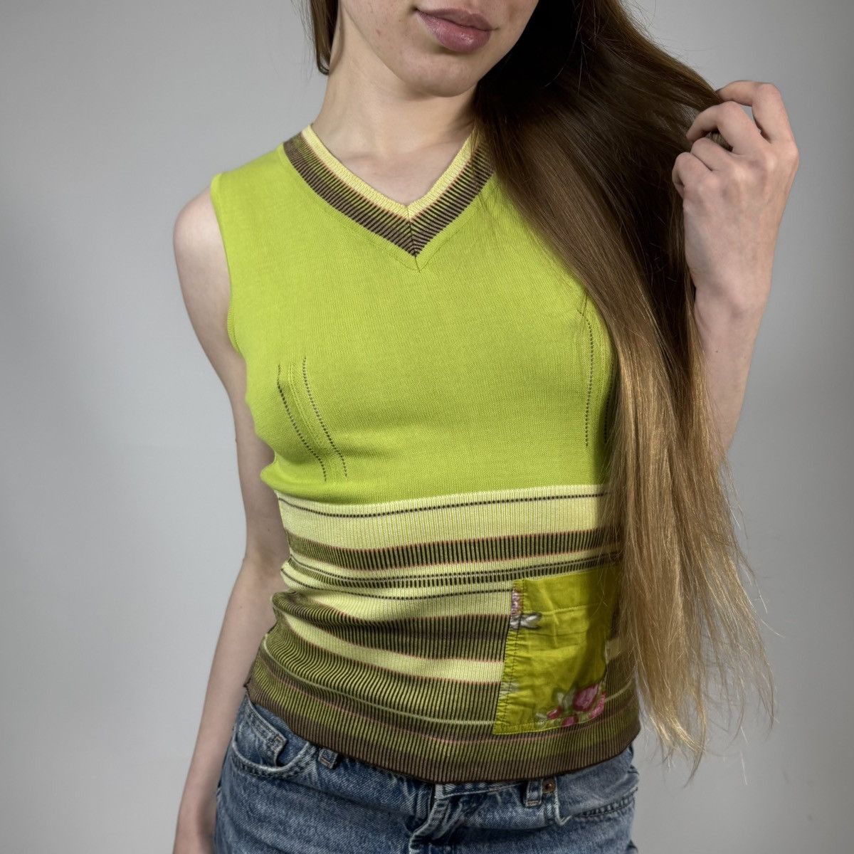Kenzo Vintage Y2K Kenzo Luxury Retro Style Floral Casual Tank Top Size S / US 4 / IT 40 - 2 Thumbnail