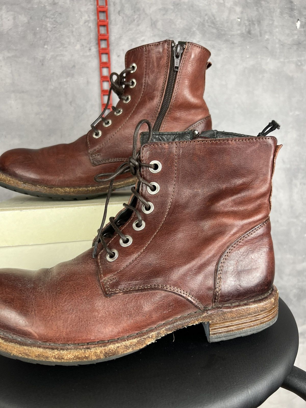 MoMA MOMA Leather Ankle Boots EU 38 Women / Unisex Brown Size US 8 / IT 38 - 7 Thumbnail