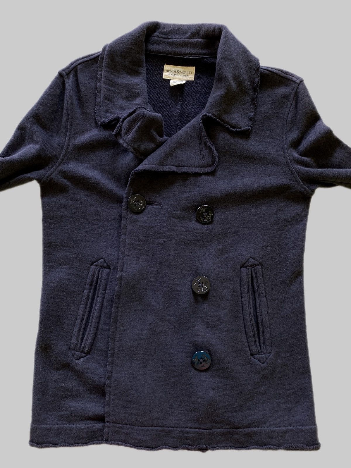 Denim & Supply Ralph Lauren Double Breasted Cotton Jacket Embroidered Sleeves Size US S / EU 44-46 / 1 - 7 Thumbnail