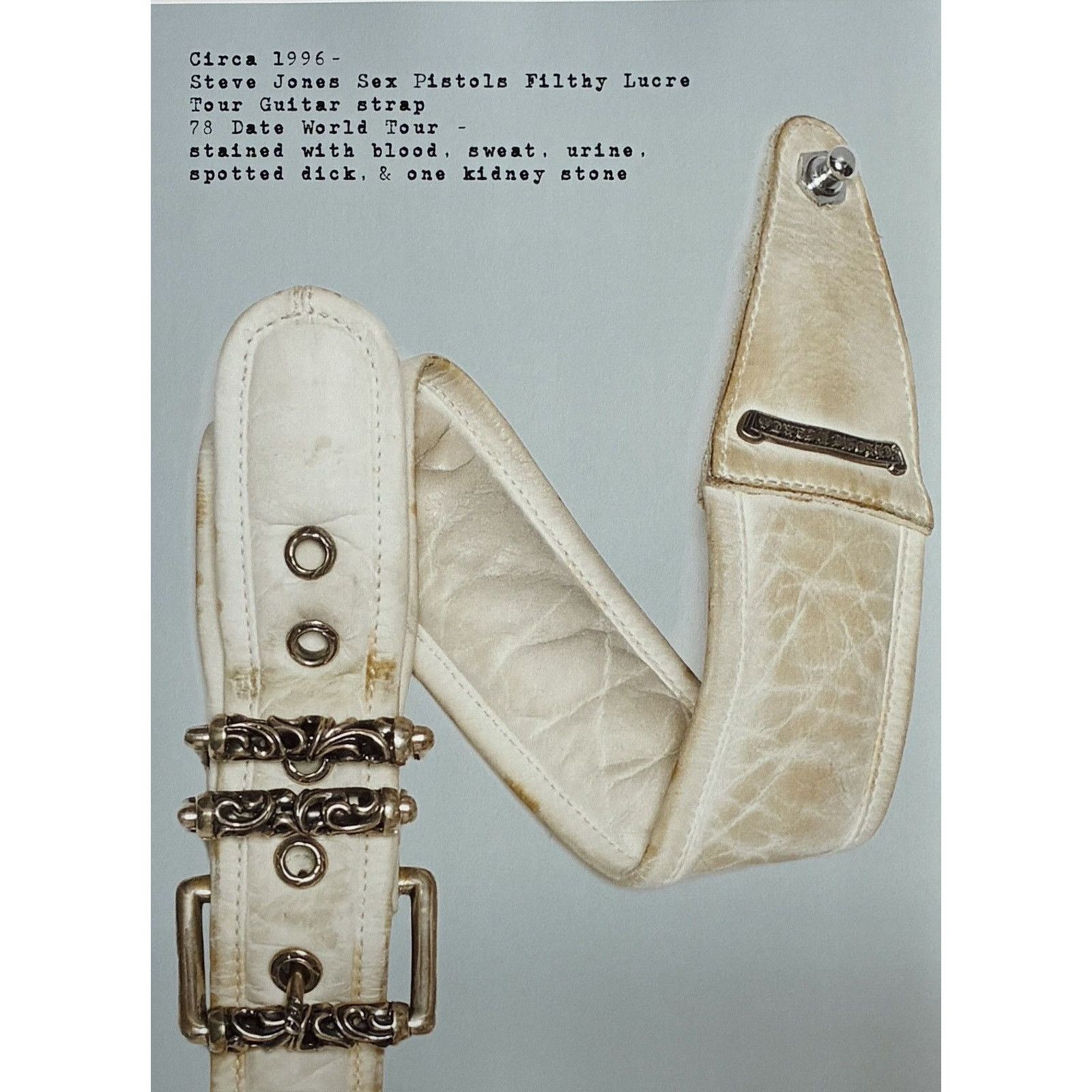 Chrome Hearts × Japanese Brand × Vintage Chrome Hearts Steve jones dirty strap Framed poster 9x11 Size ONE SIZE - 2 Thumbnail