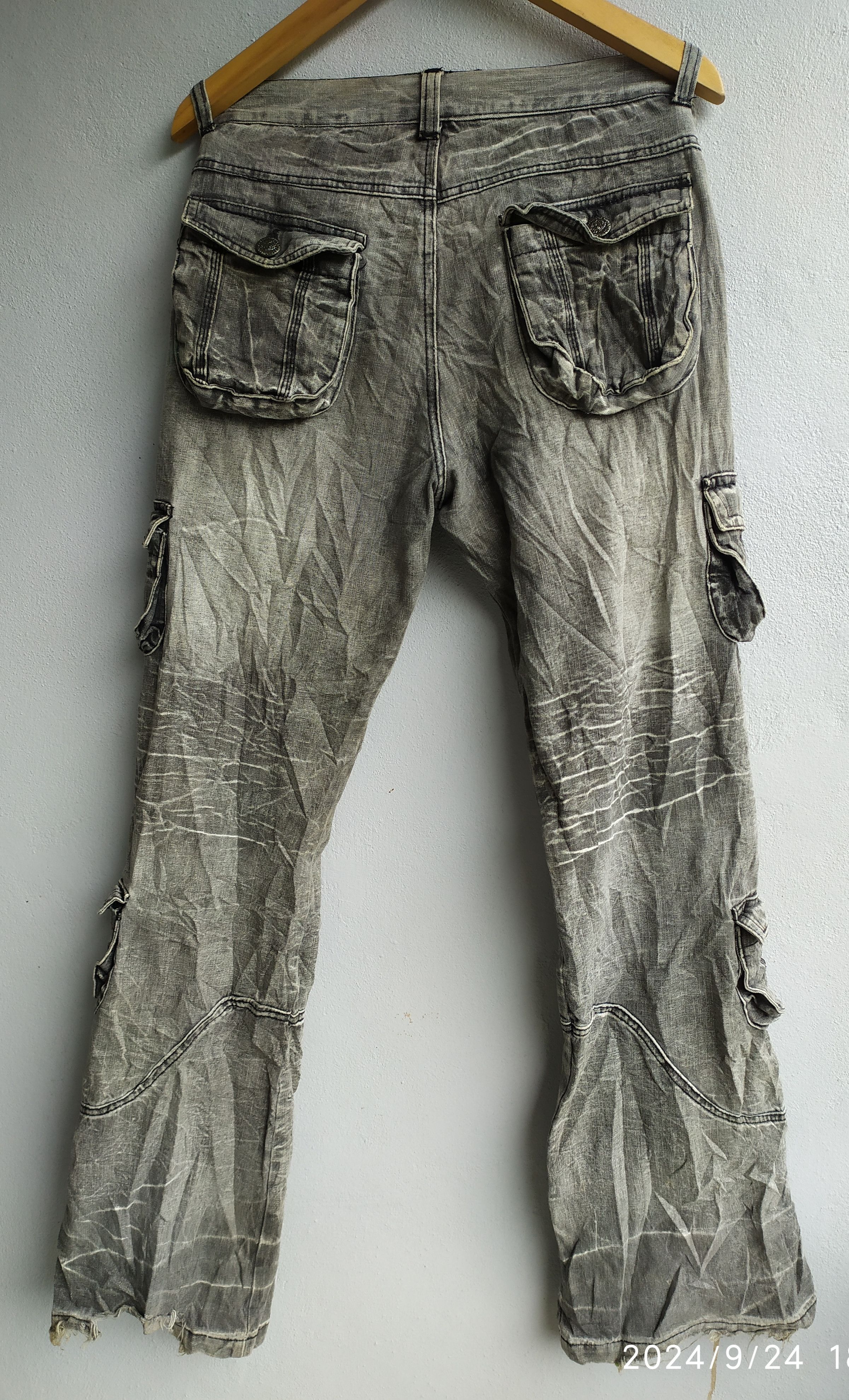 20471120 × If Six Was Nine × Japanese Brand Seditionaries Lowbox Flared Multipocket Denim Size US 31 - 2 Thumbnail